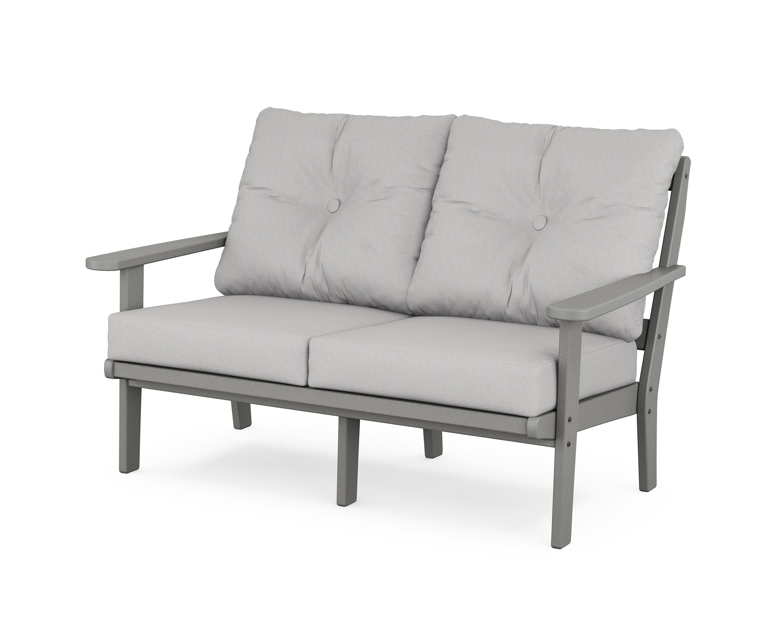 Mission Deep SeatingLoveseat in Slate Grey / Diamond in the Rough