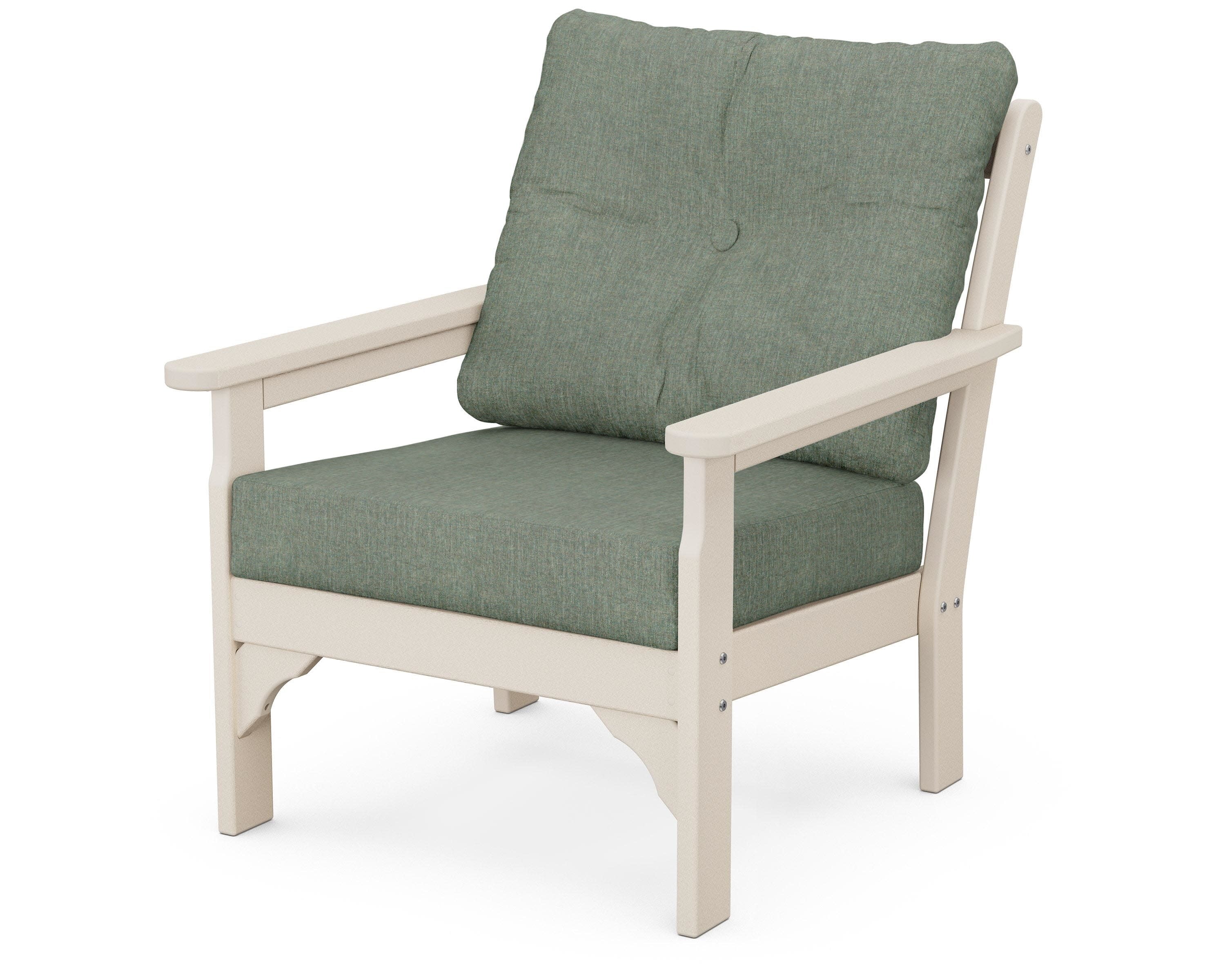 Vineyard Deep Seating Chair in Sand / Cast Sage