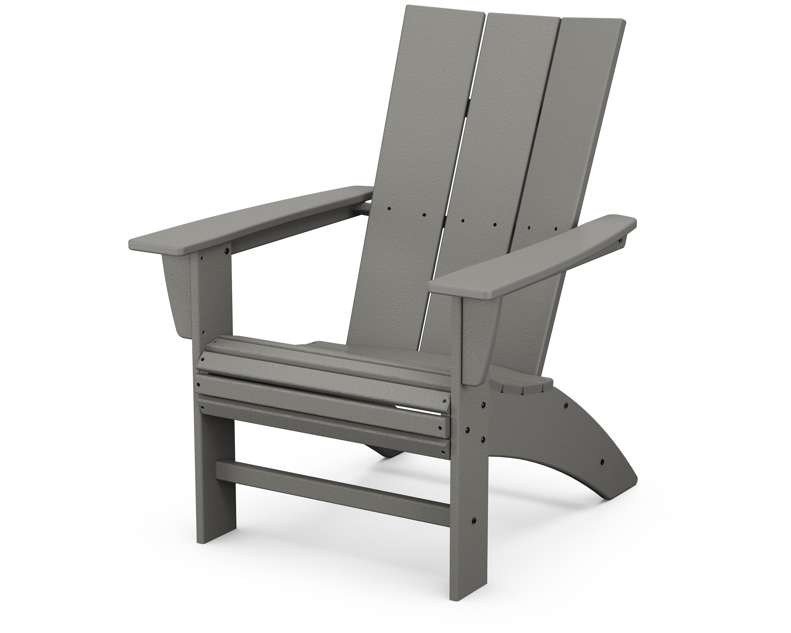 Modern Curveback Adirondack Chair in Slate Grey