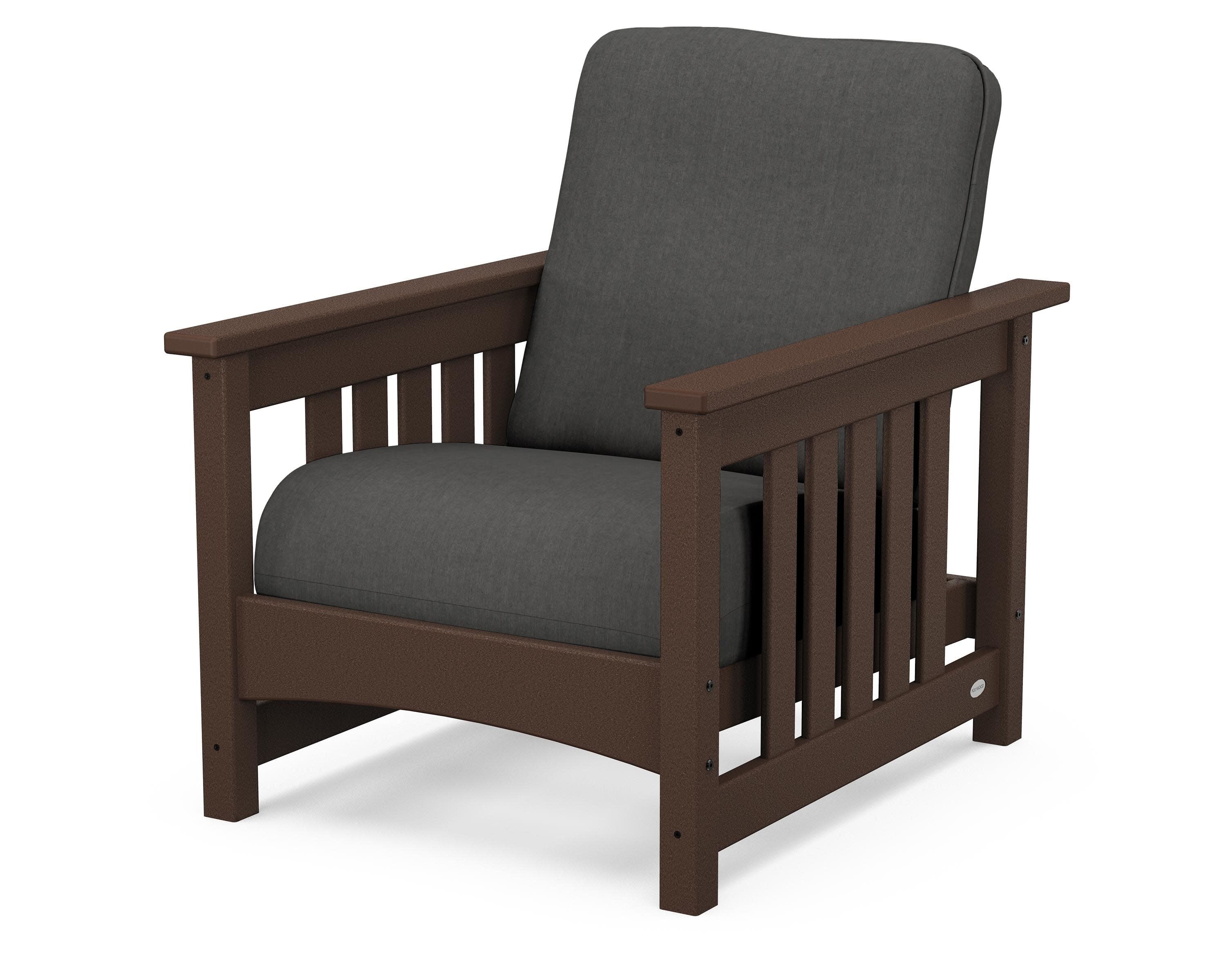 Club Mission Chair in Mahogany / Spectrum Carbon