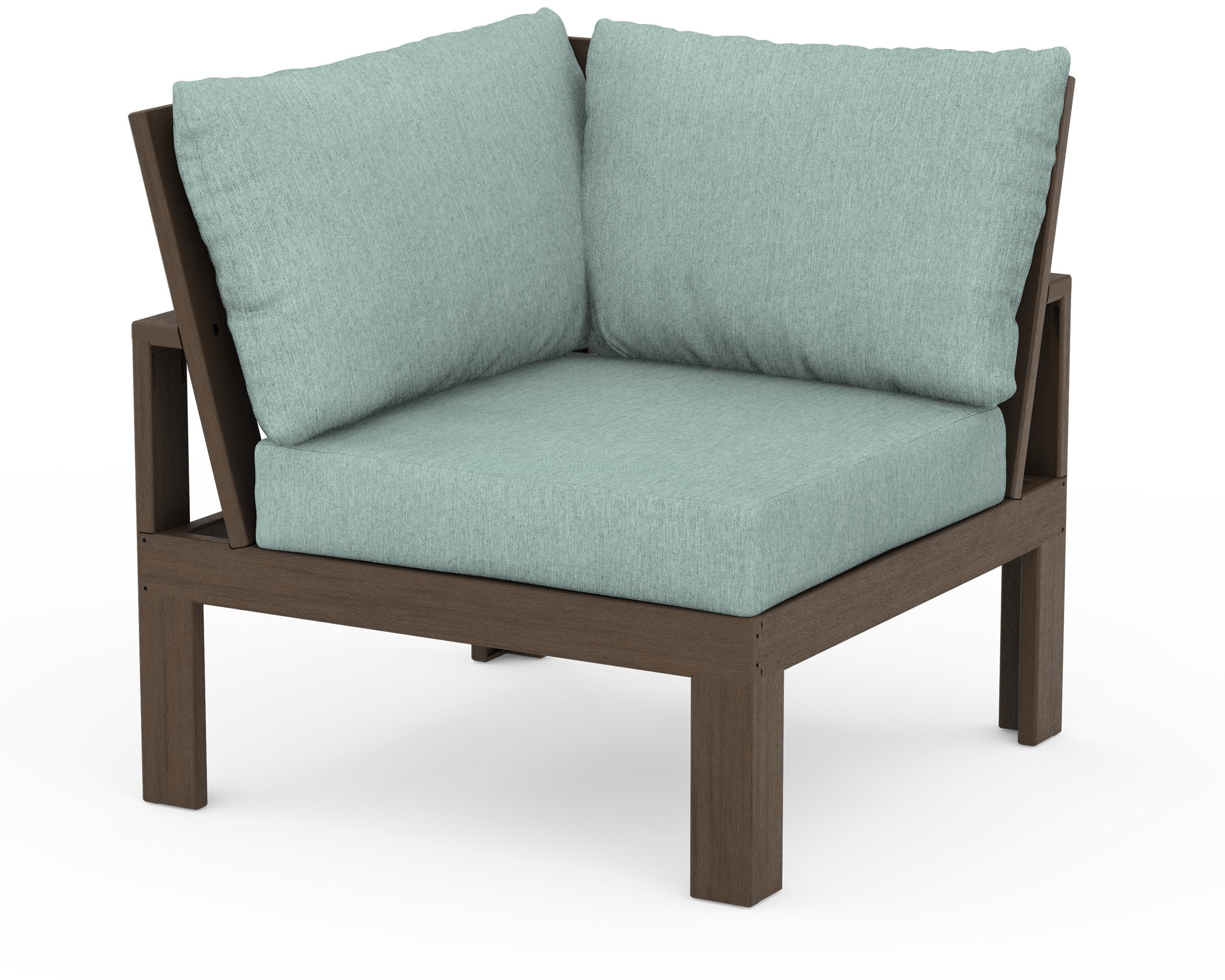 Modular Corner Chair in Kona / Glacier Spa