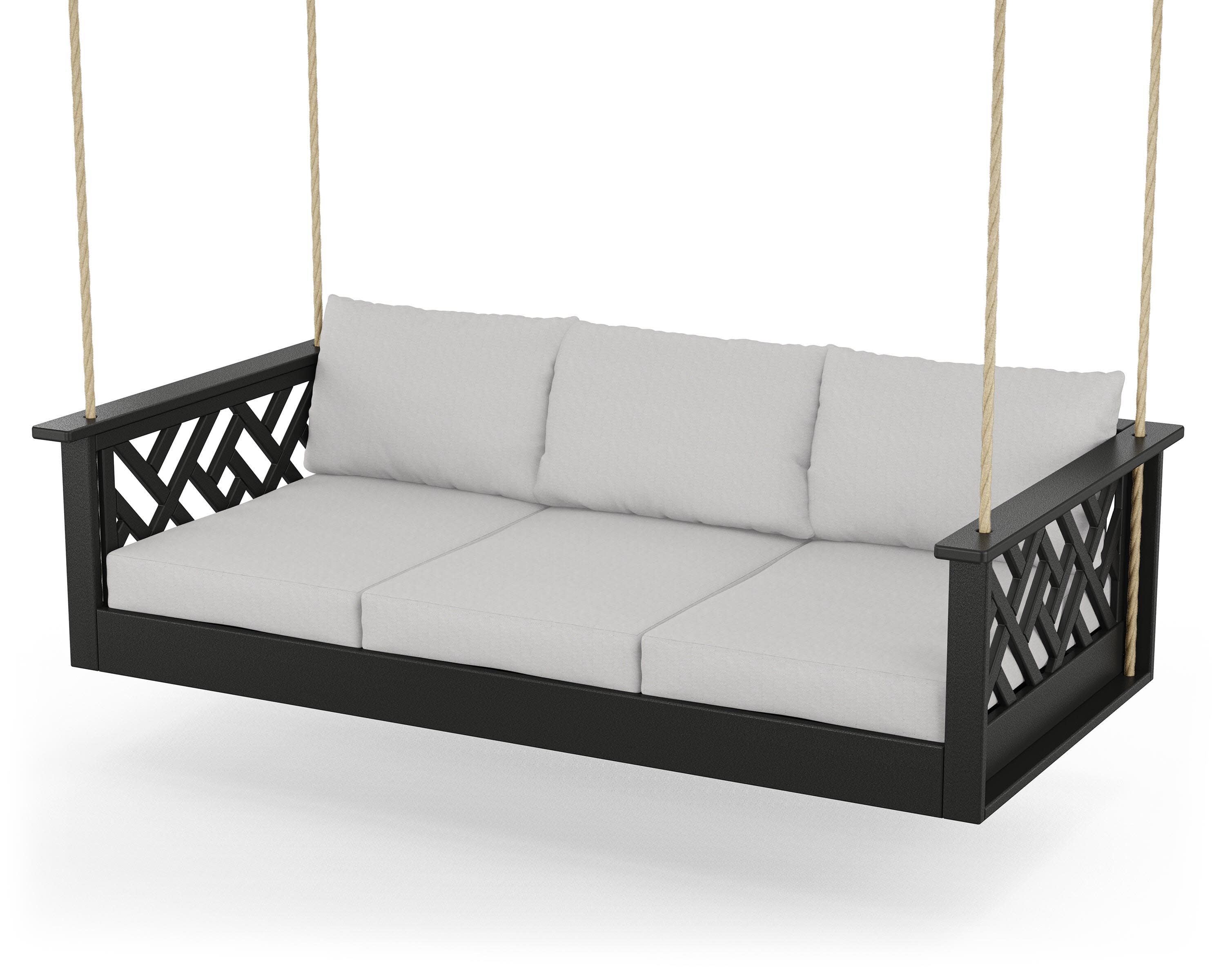 Chippendale Daybed Swing in Black / Diamond in the Rough