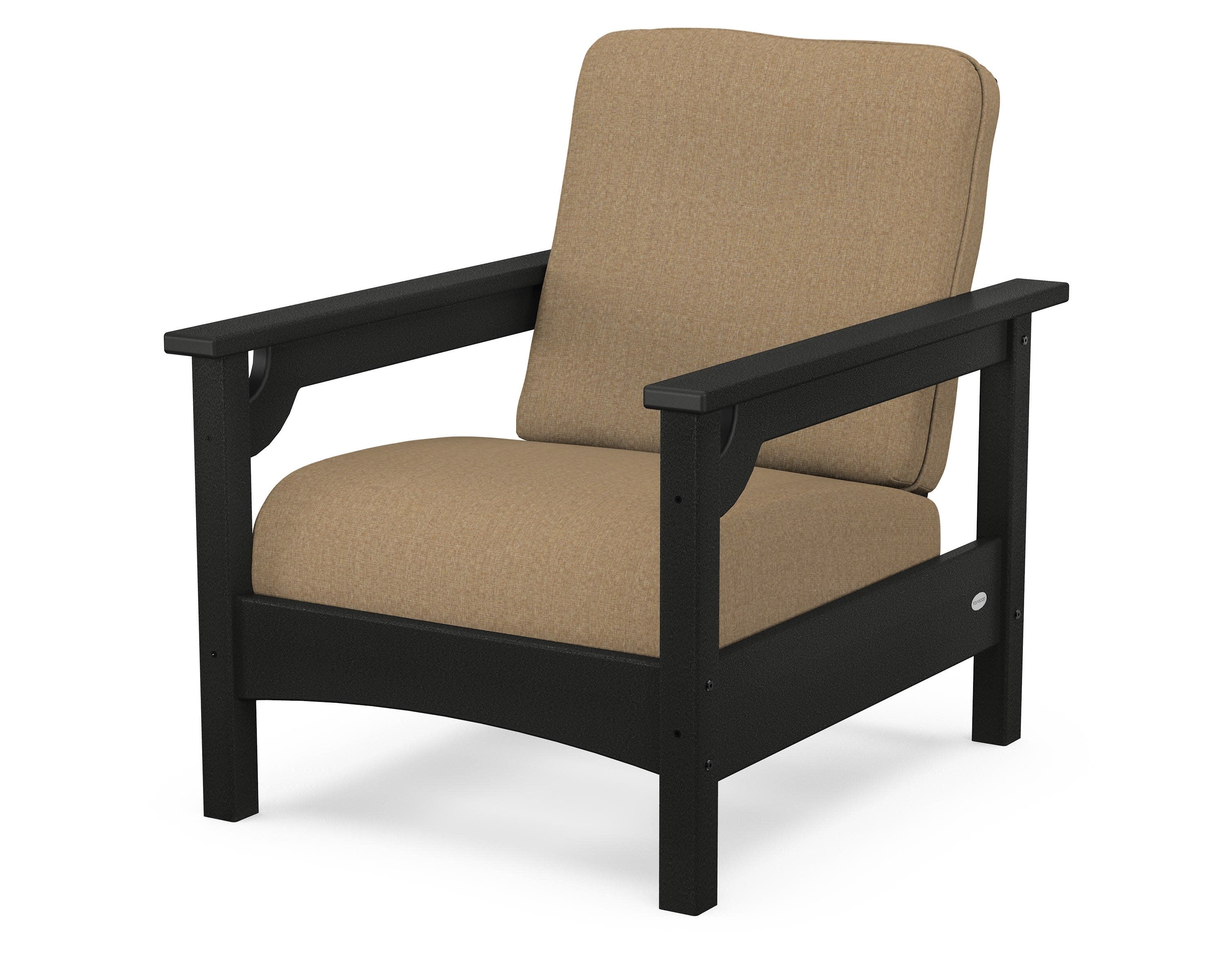 Club Chair in Black / Sesame