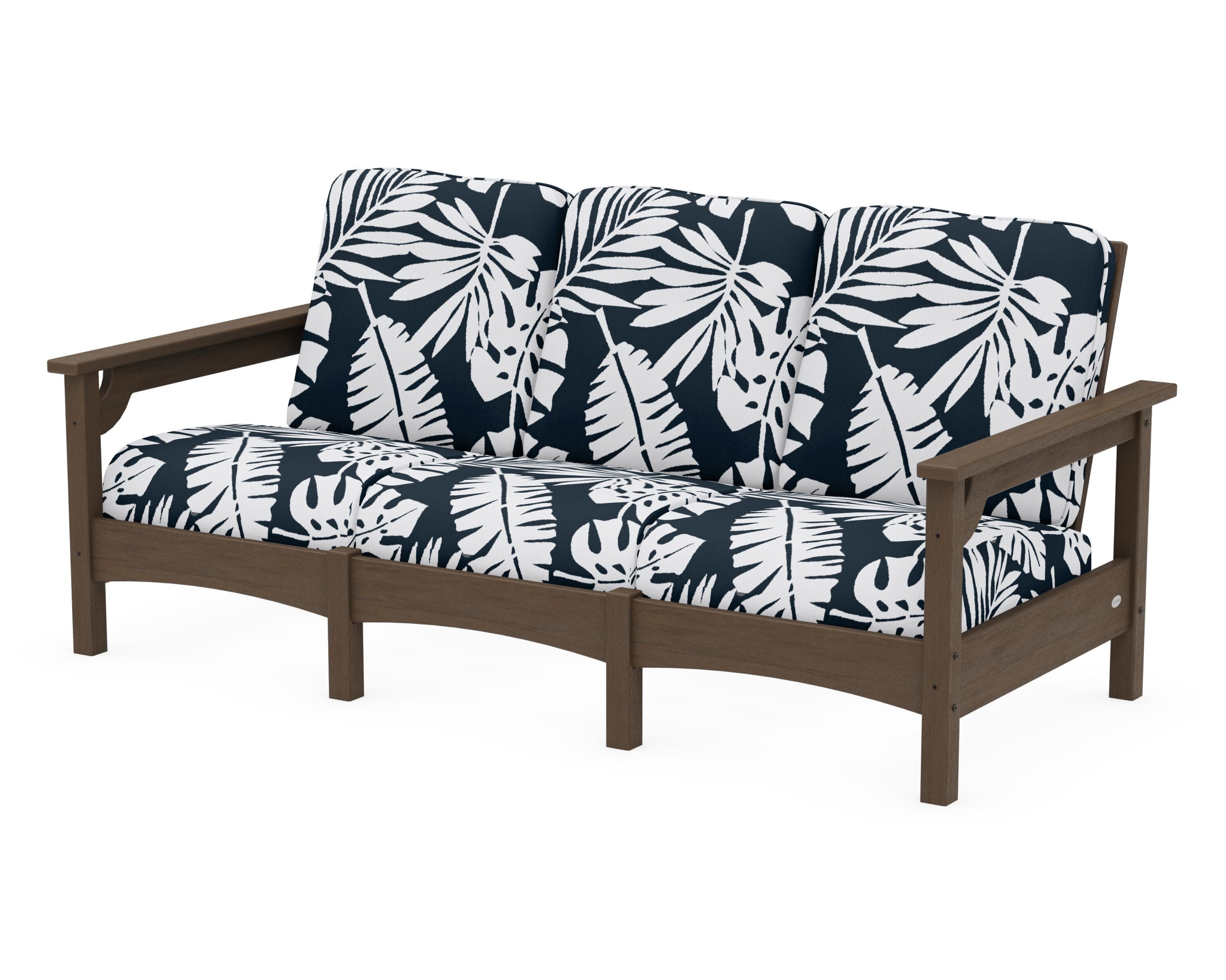 Club Sofa in Kona / Leaf Marine Indigo