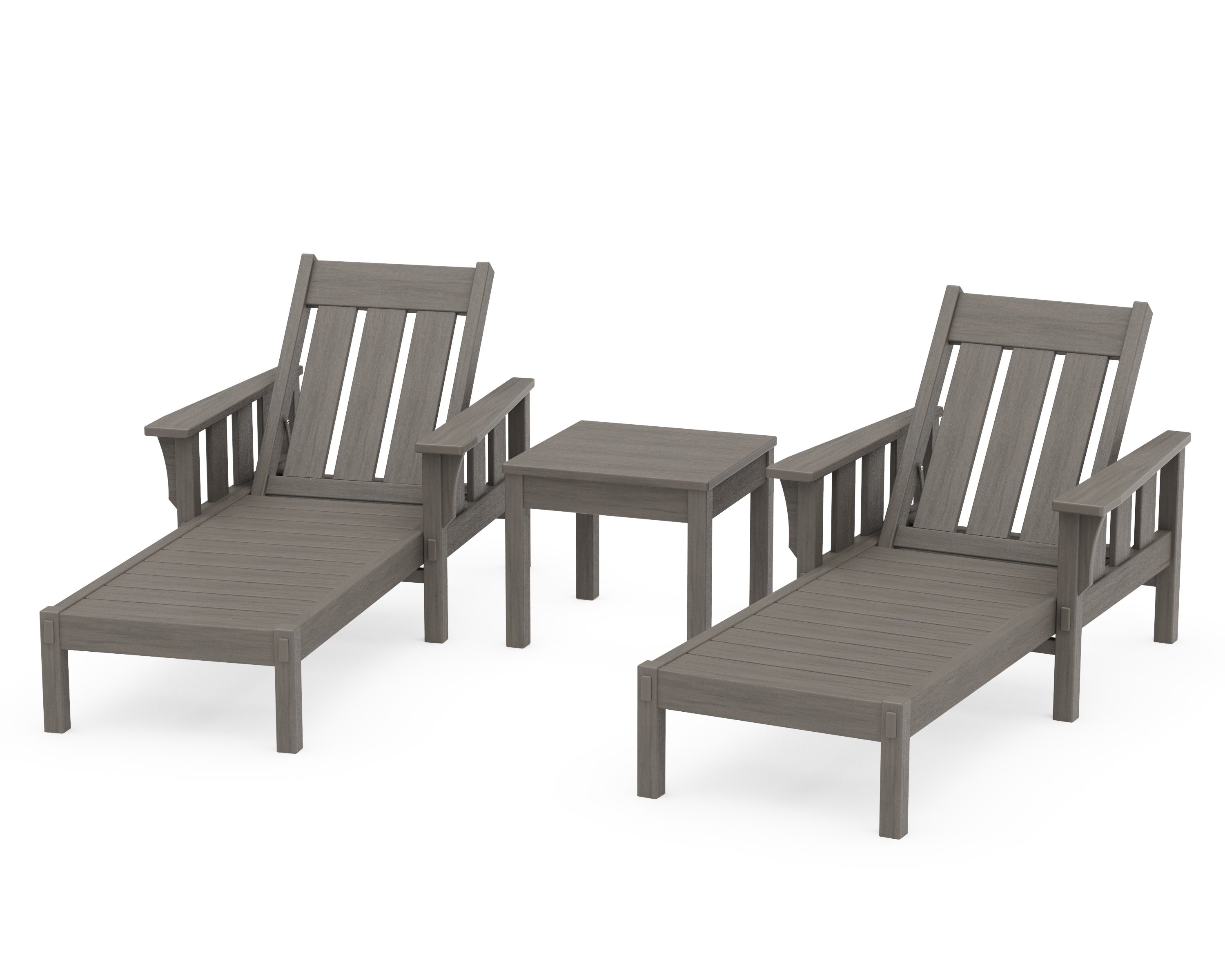 Acadia 3-Piece Chaise Set in Driftwood