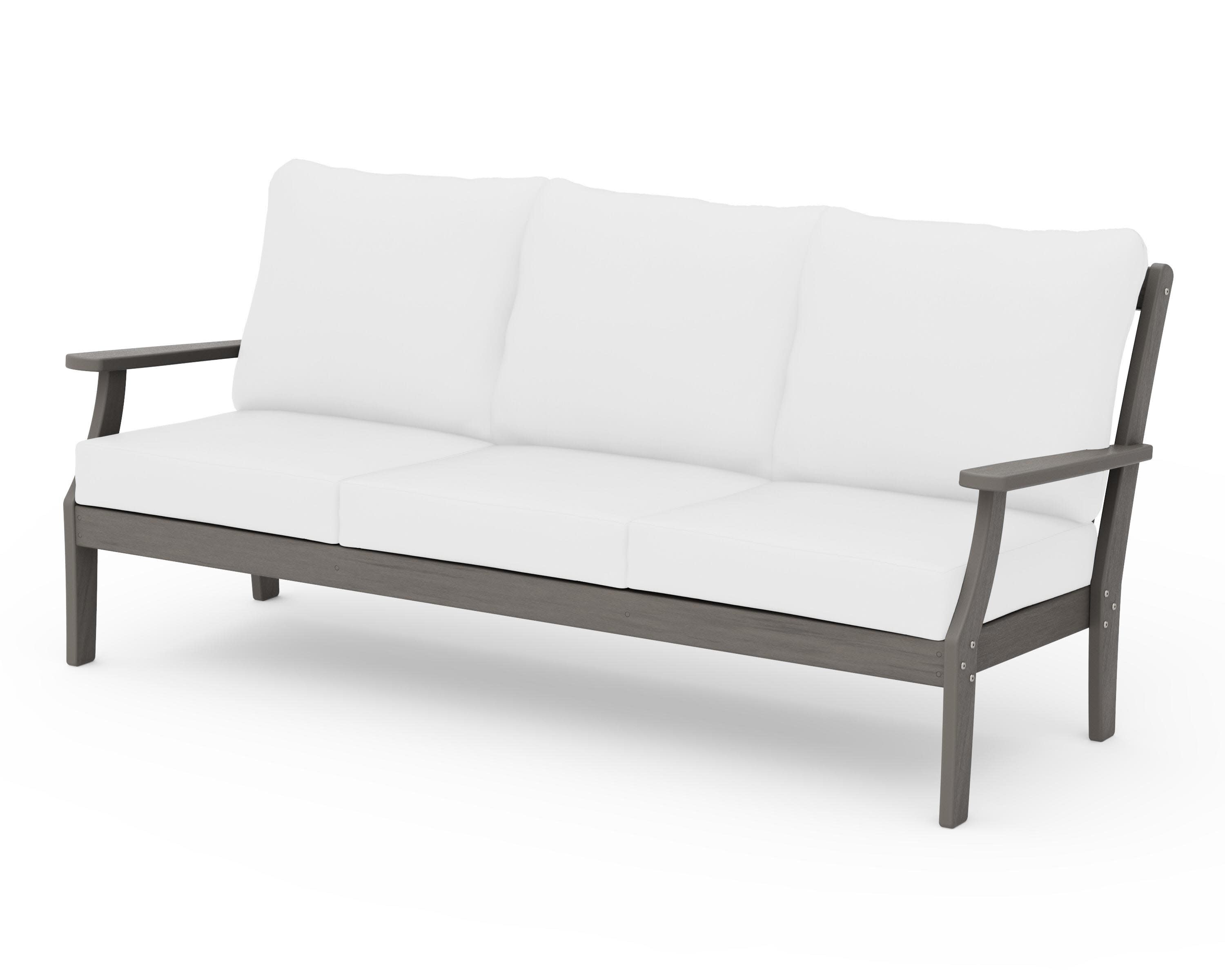 Braxton Deep Seating Sofa in Driftwood / Natural