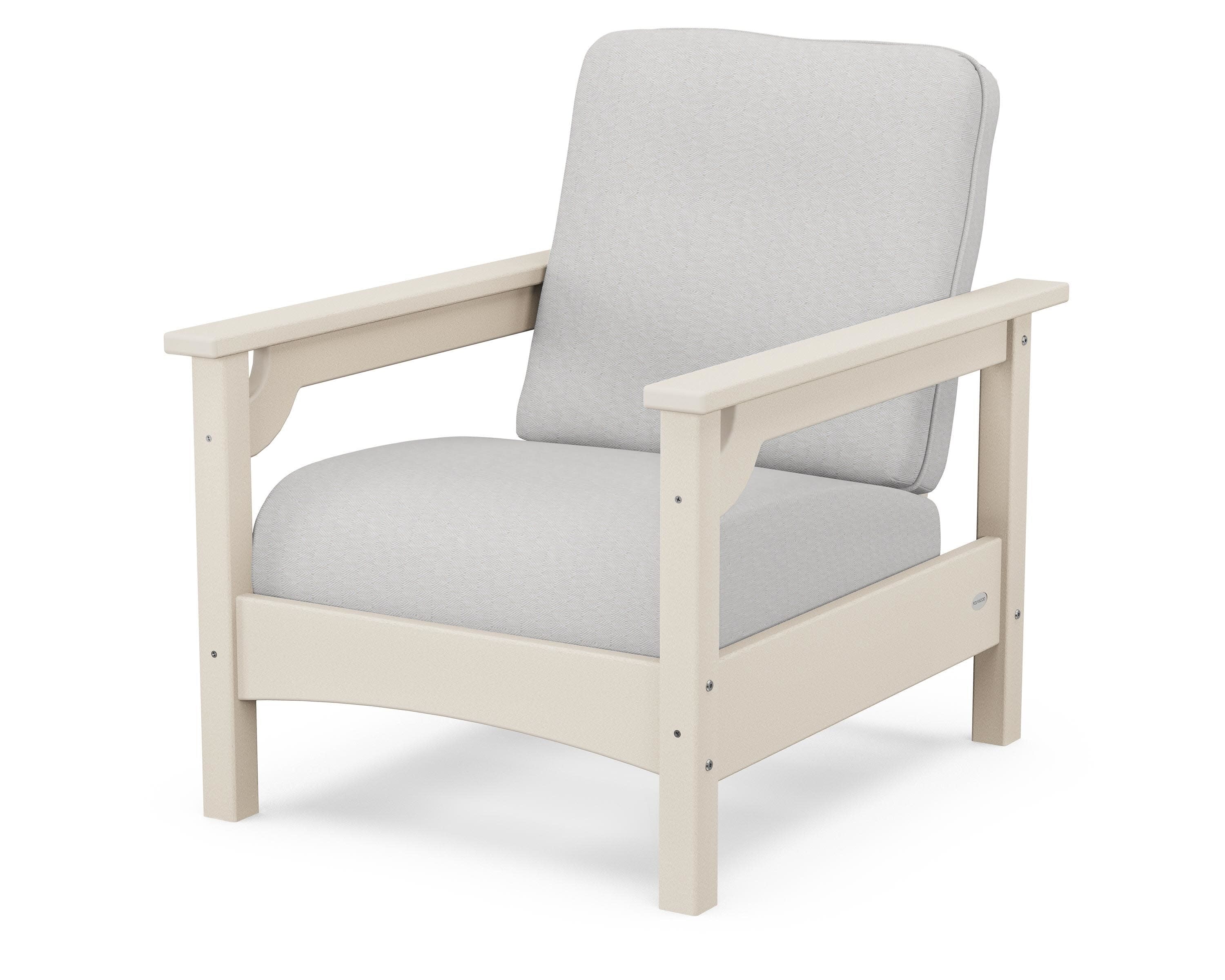Club Chair in Sand / Diamond in the Rough
