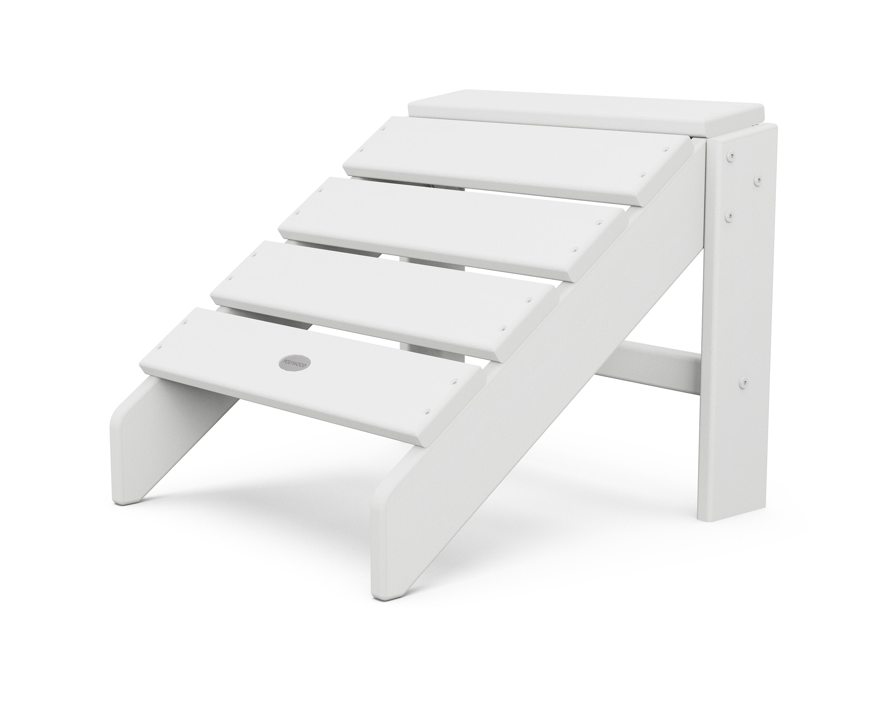 South Beach Ottoman in White