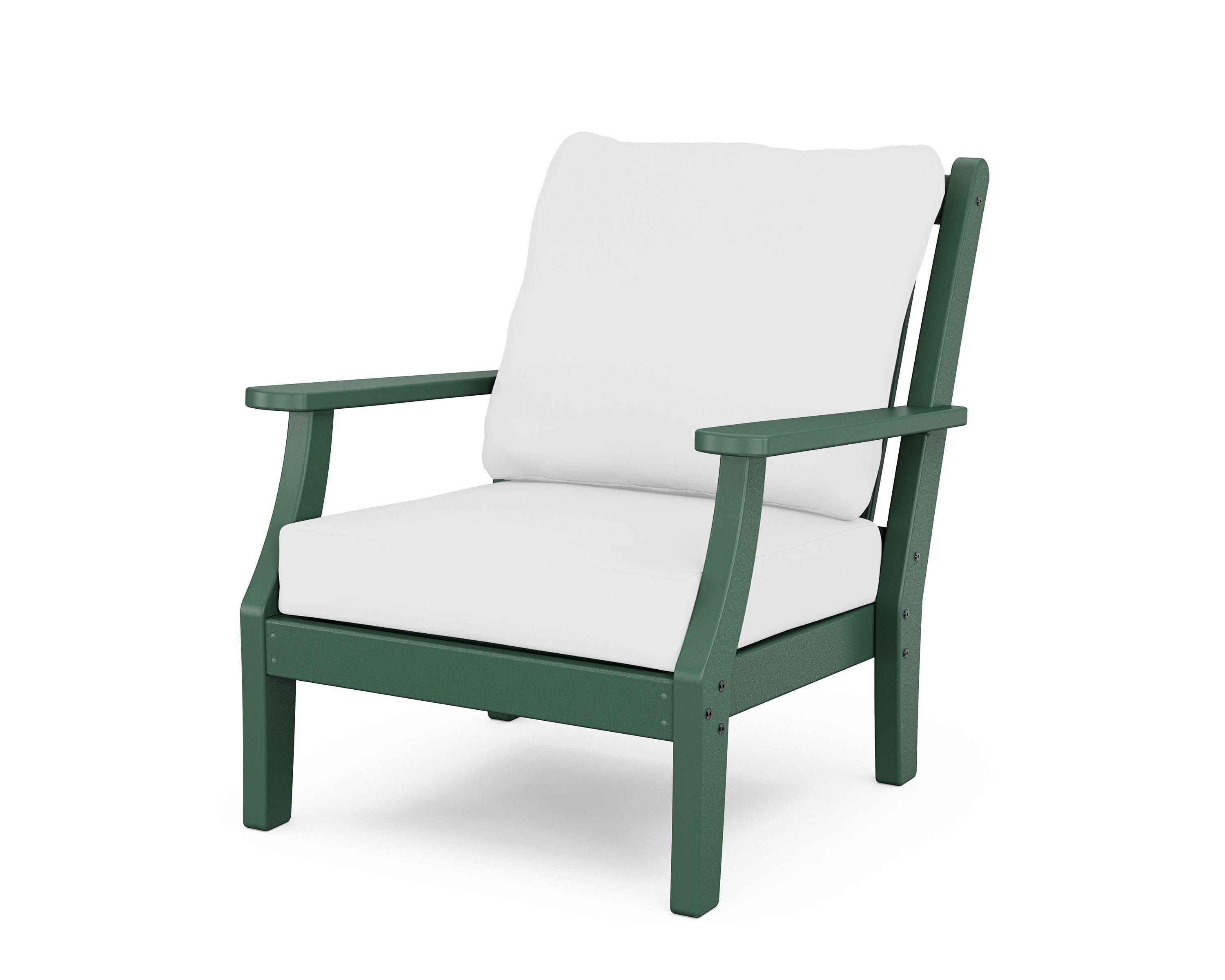 Wovendale Deep Seating Chair in Green / Natural