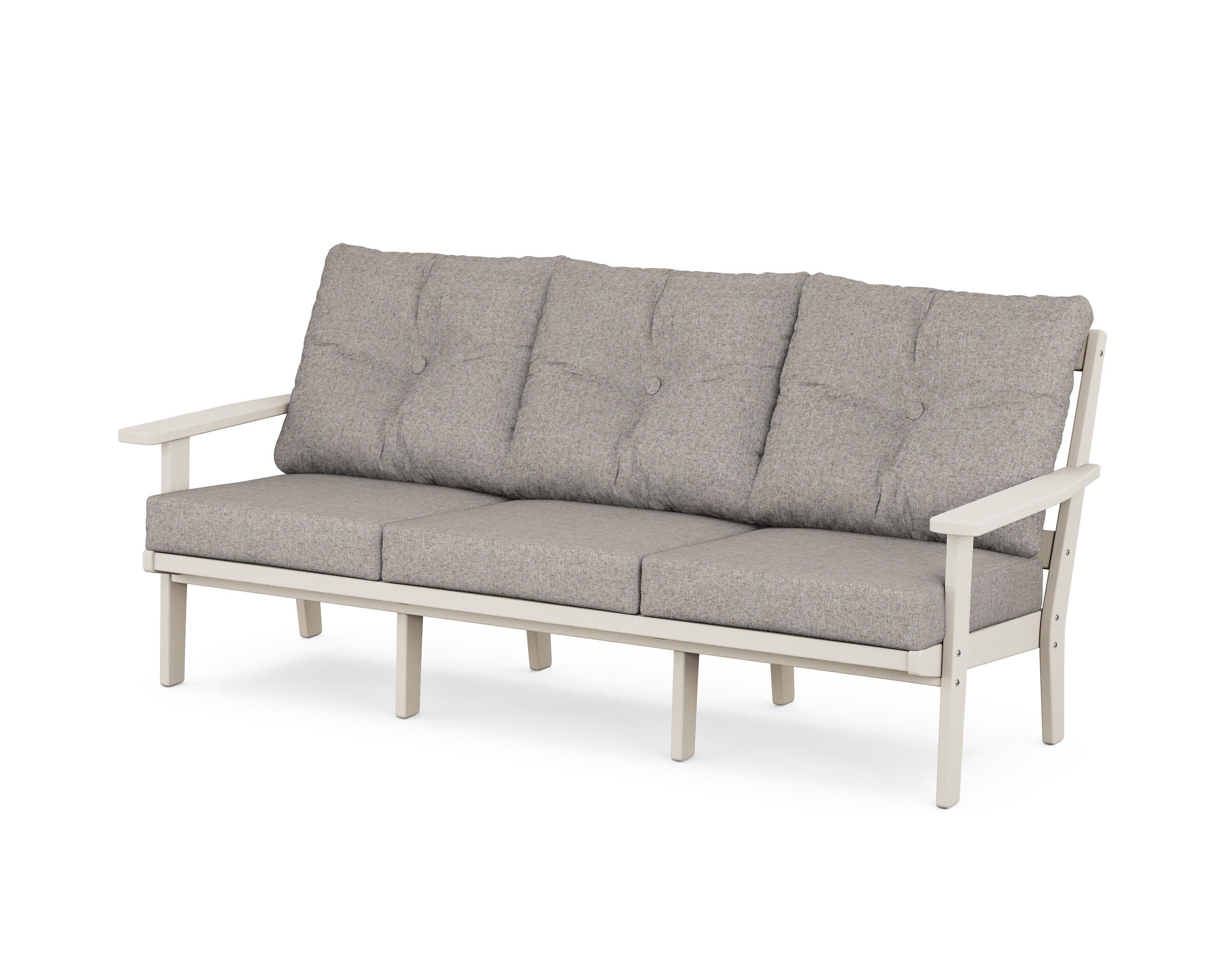 Oxford Deep Seating Sofa in Sand / Weathered Tweed