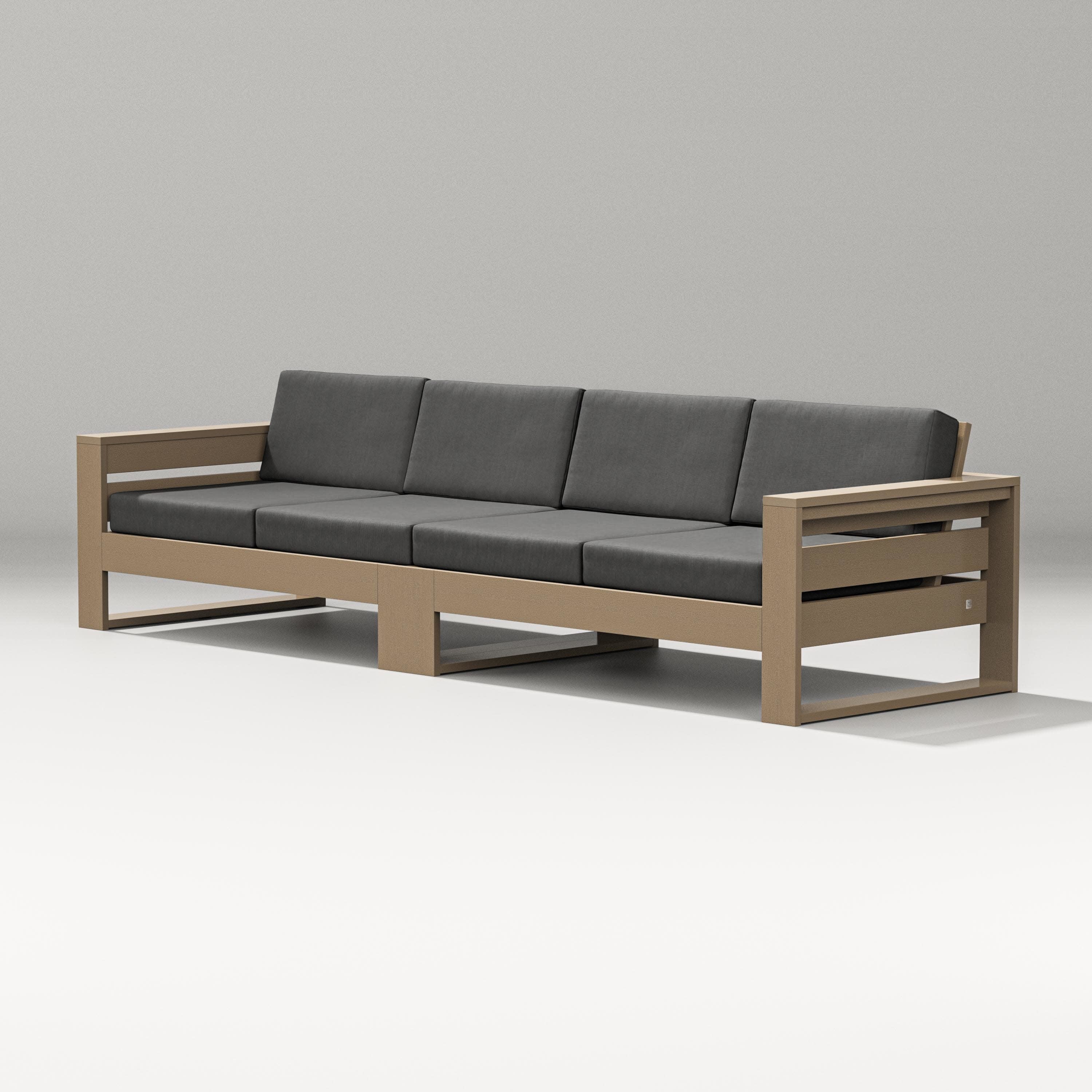 Latitude Straight Sectional in Vintage Sahara / Spectrum Carbon