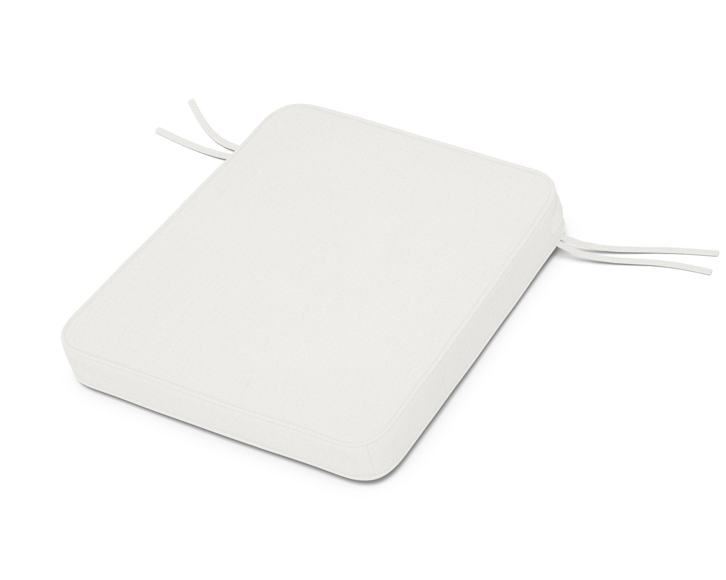 Chinoiserie Rocker Seat Cushion in Natural Linen