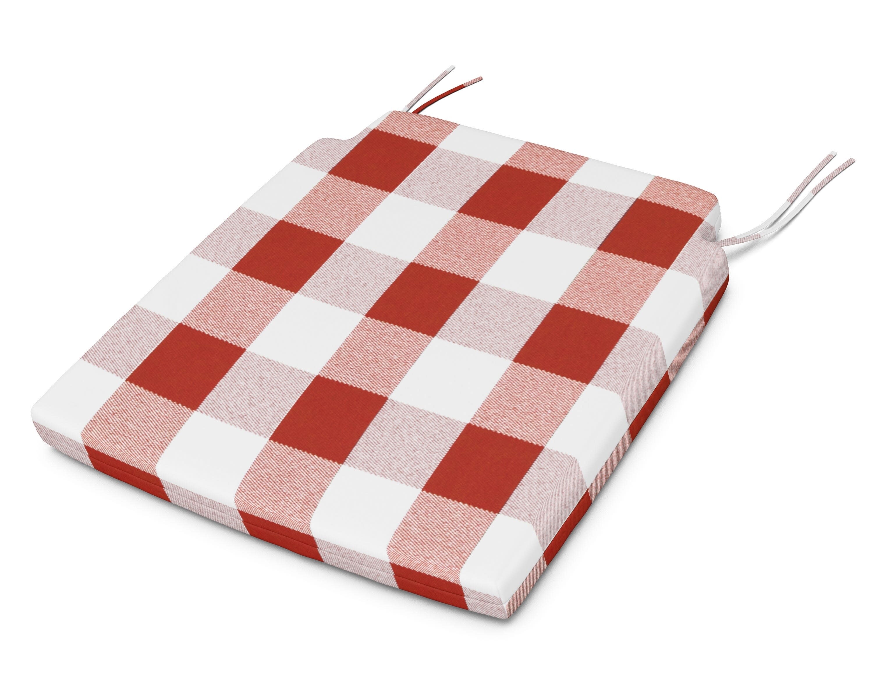 Savannah Dining Seat Pad in Buffalo Plaid Crimson