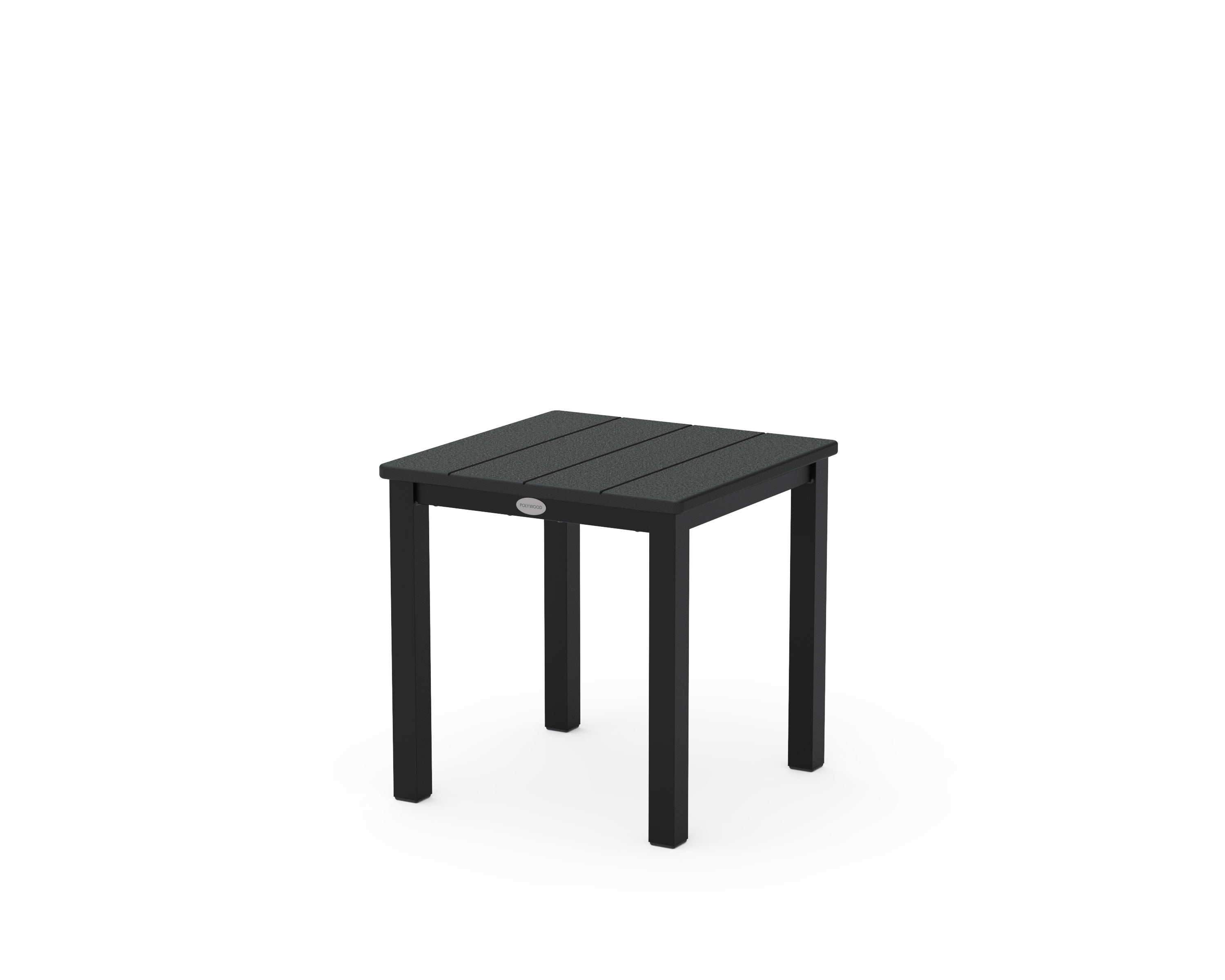Main Street 18" Side Table in Black / Black