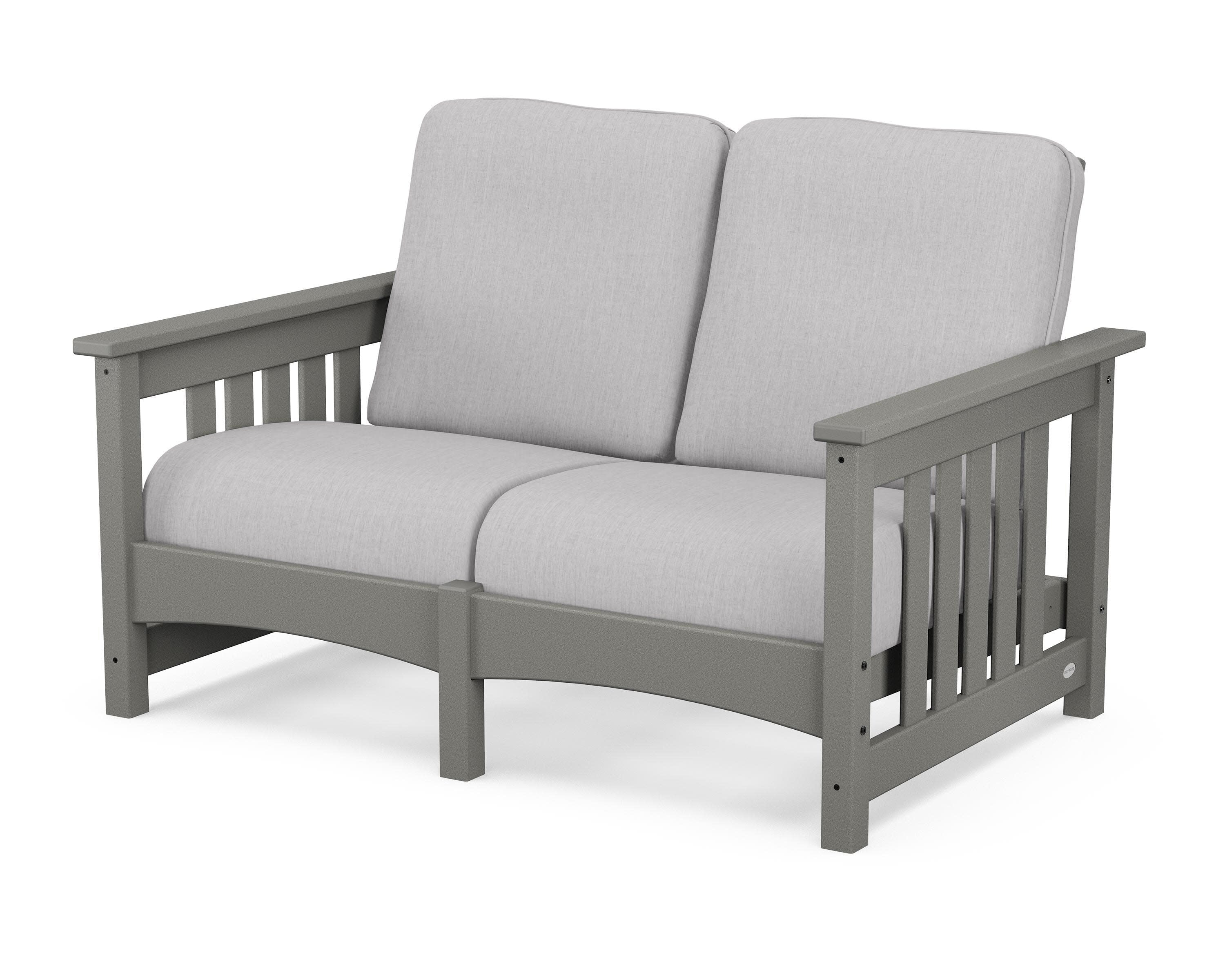 Club Mission Loveseat in Slate Grey / Granite