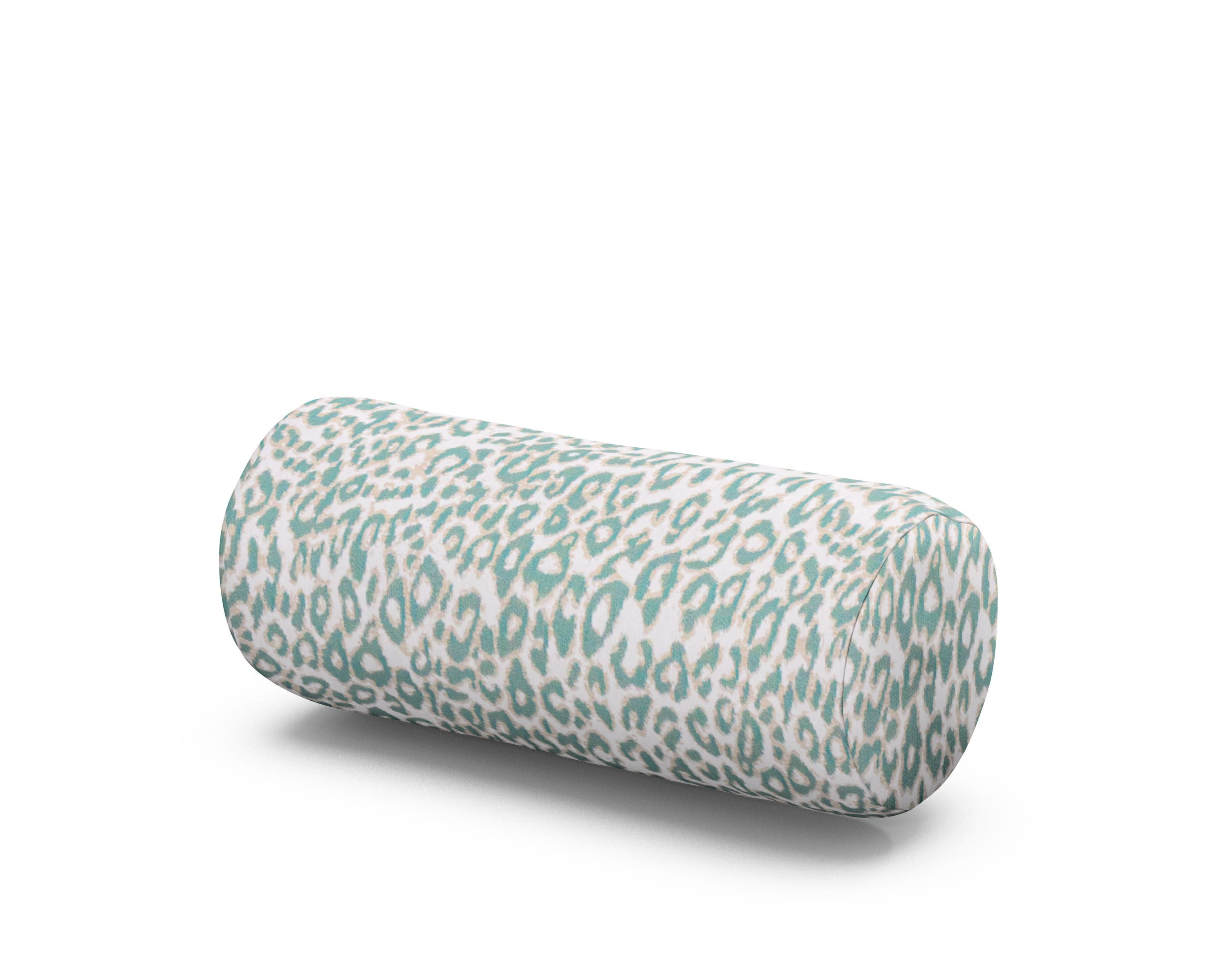 Outdoor Bolster Pillow in Safari Spearmint