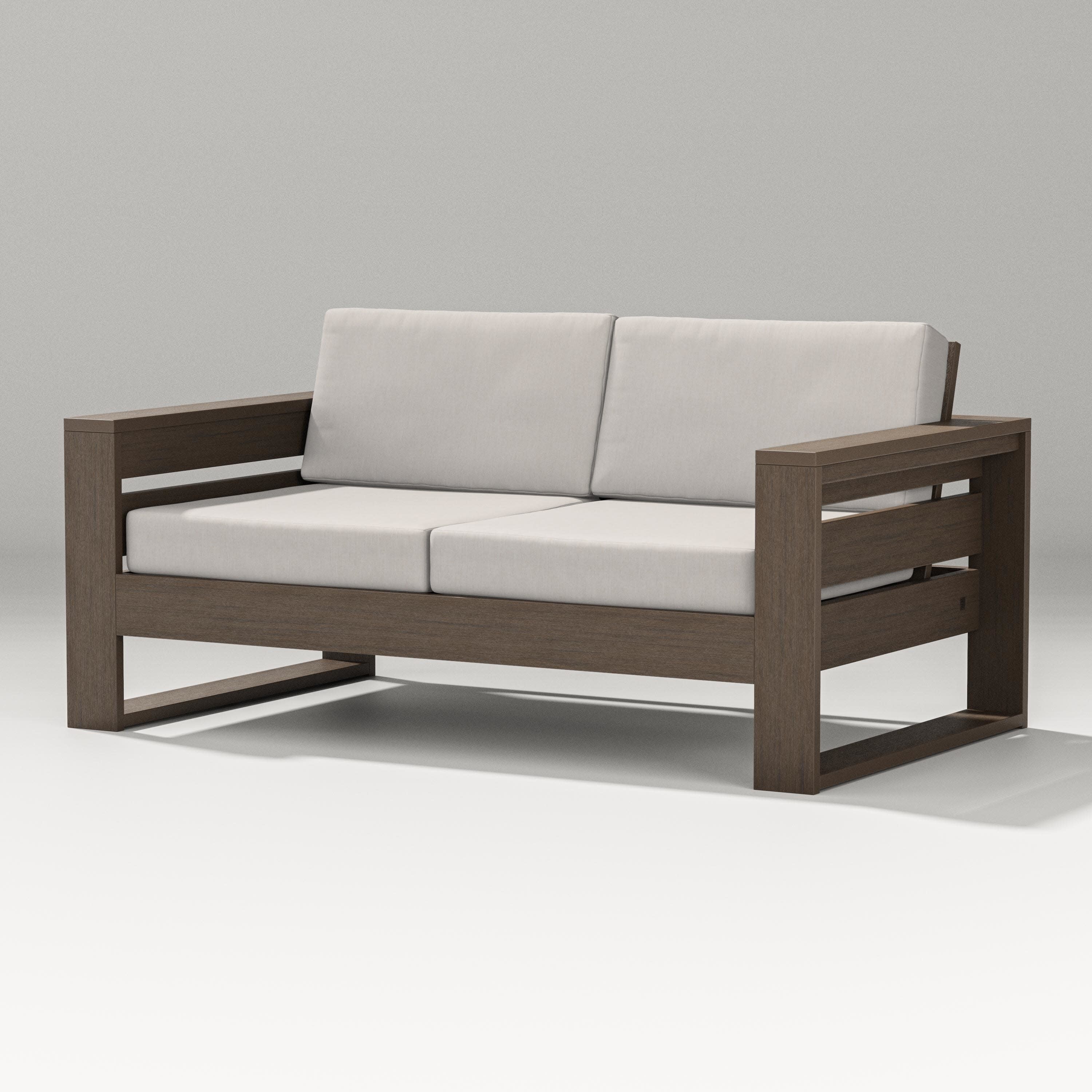 Latitude Loveseat in Kona / Cast Ash