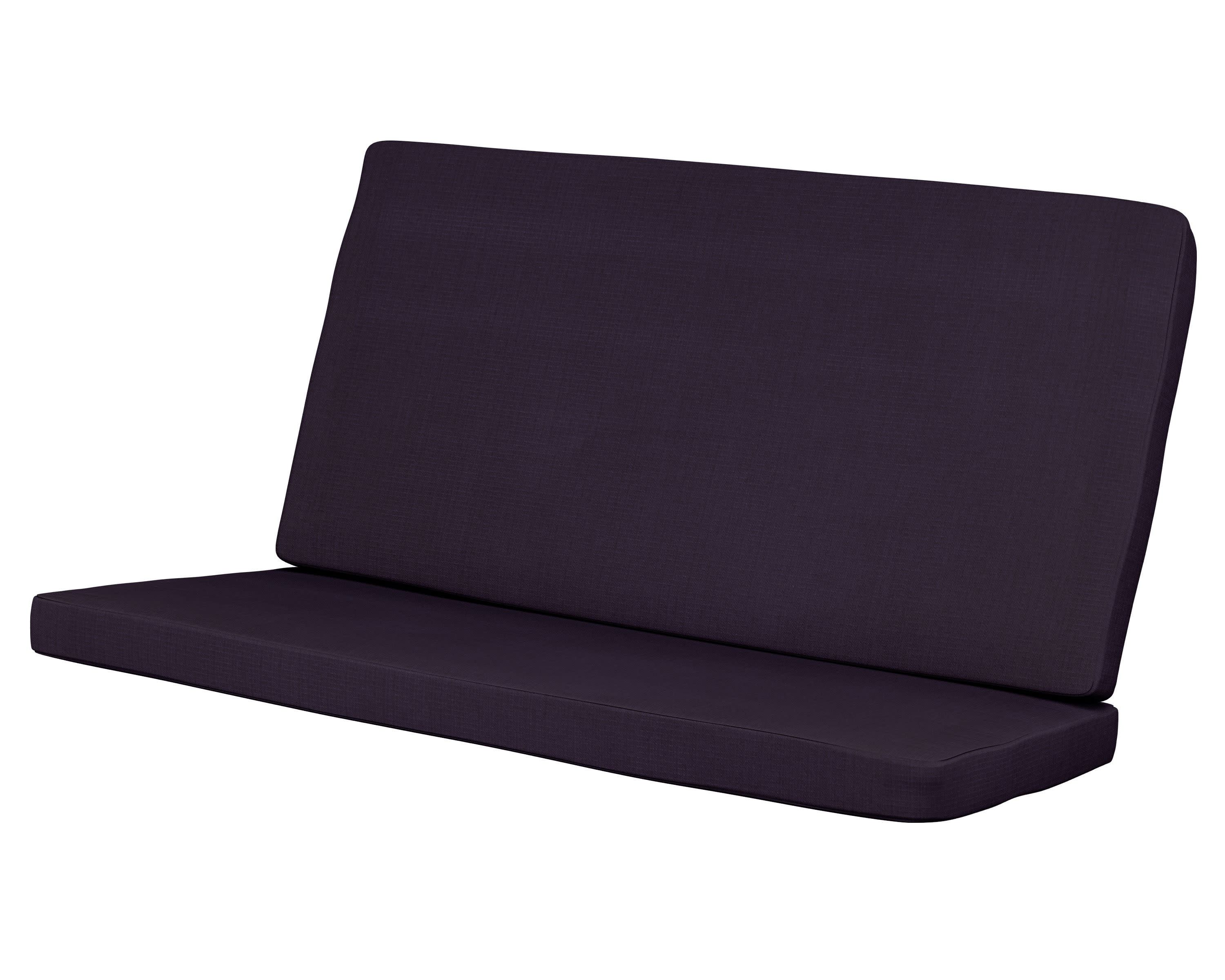 Modern Loveseat Cushion in Navy Linen