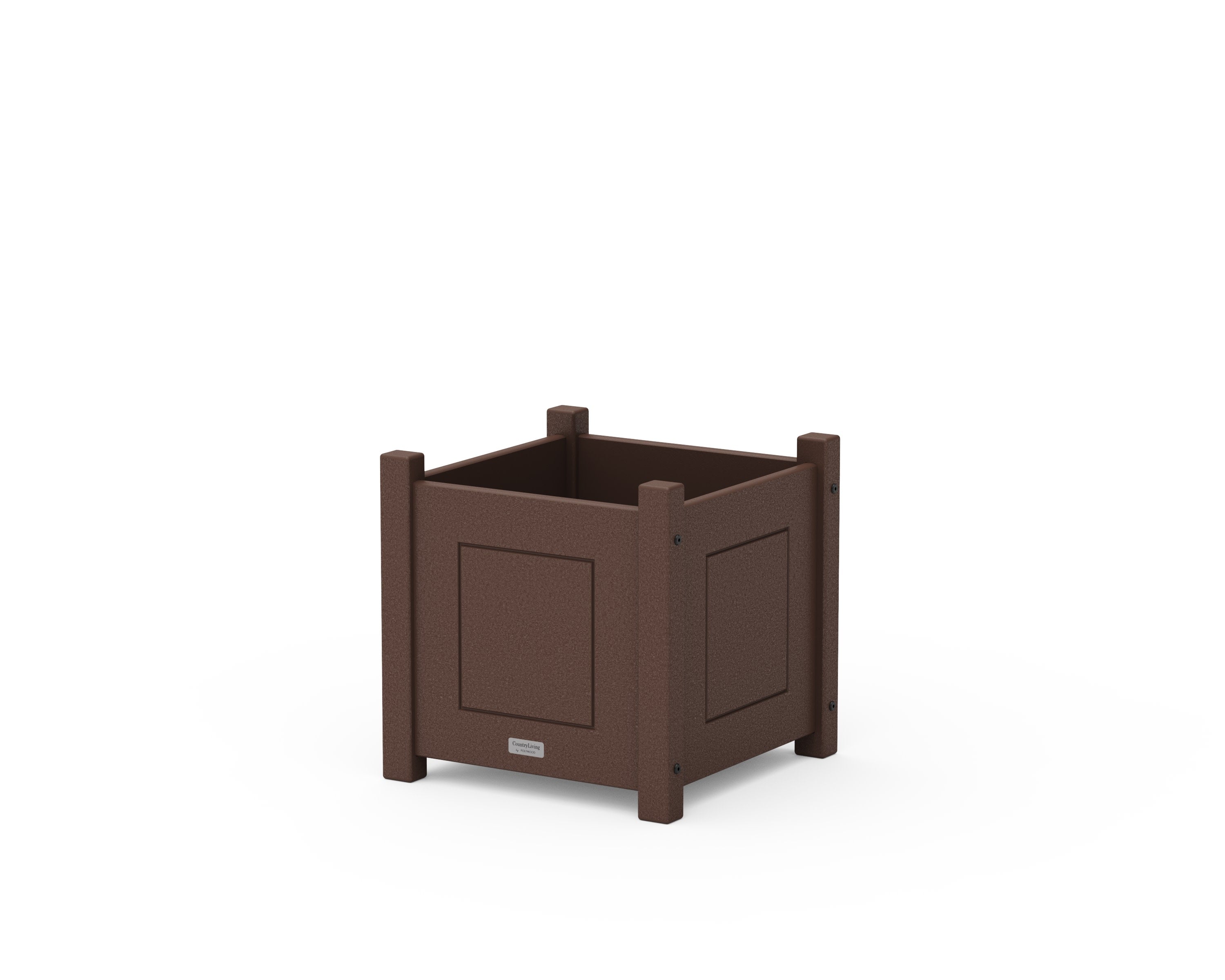 Country Living Square Planter Box in Mahogany