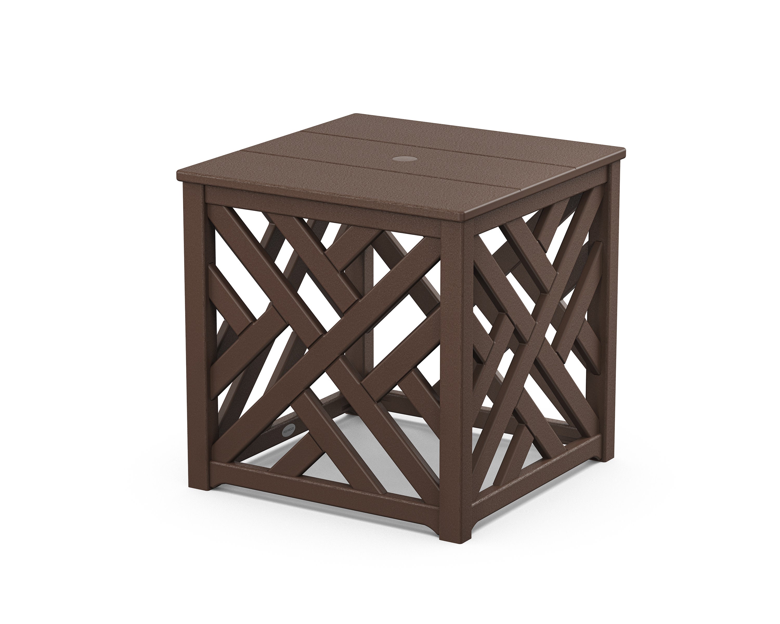 Chippendale Umbrella Stand Accent Table in Mahogany