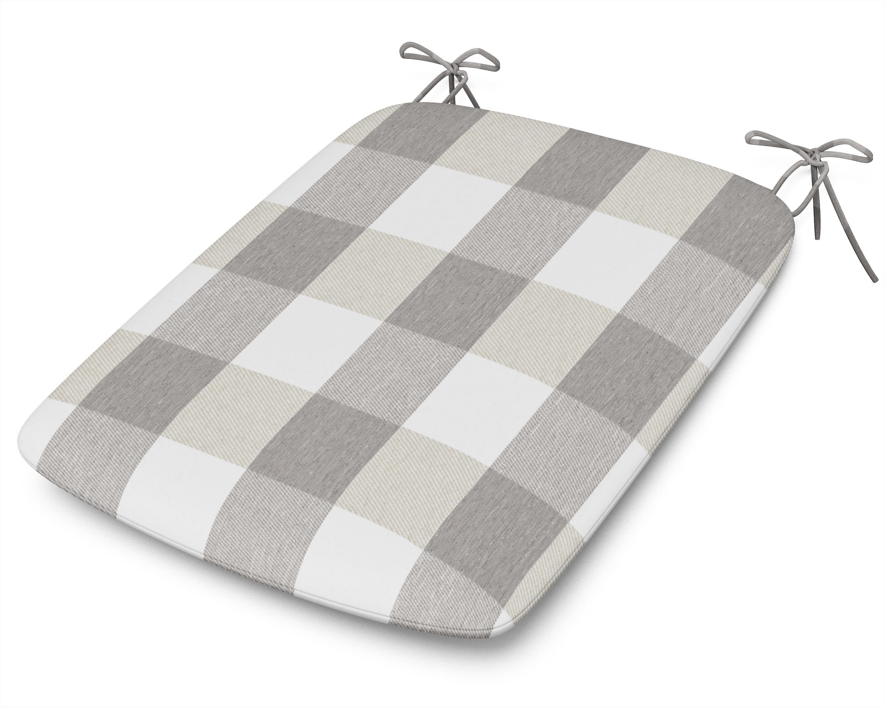 1120 Urban Seat Pad in Buffalo Plaid Grey Mist