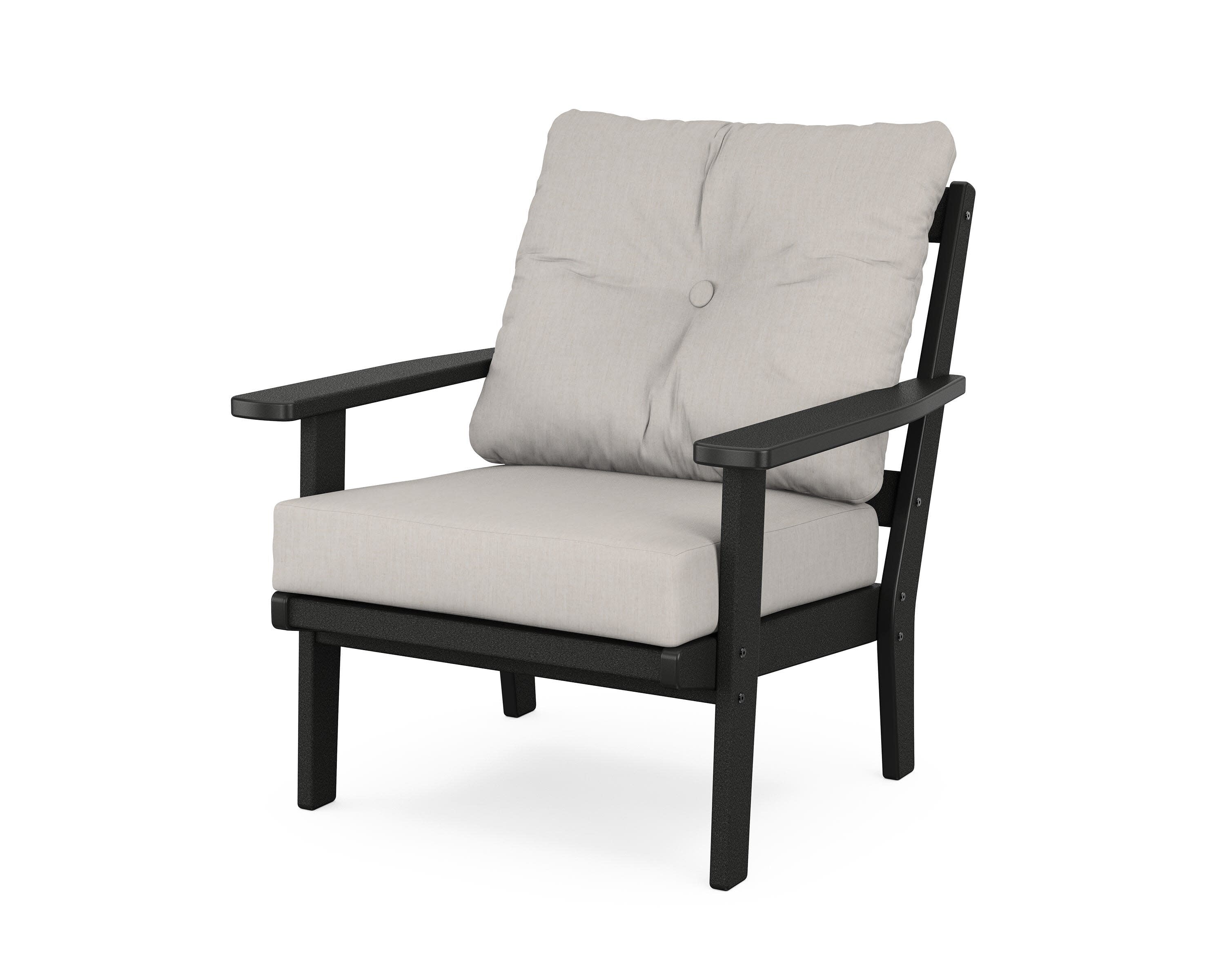 Oxford Deep Seating Chair in Black / Cast Ash