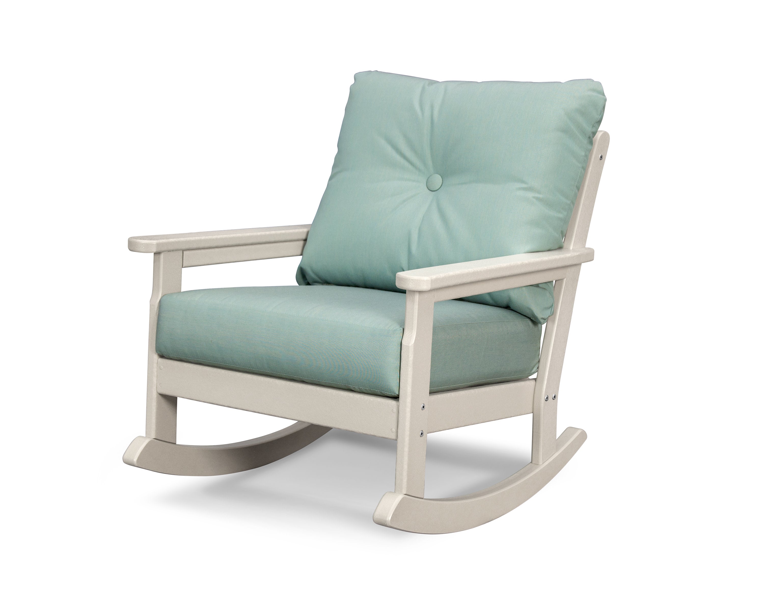 Vineyard Deep Seating Rocking Chair in Sand / Spa