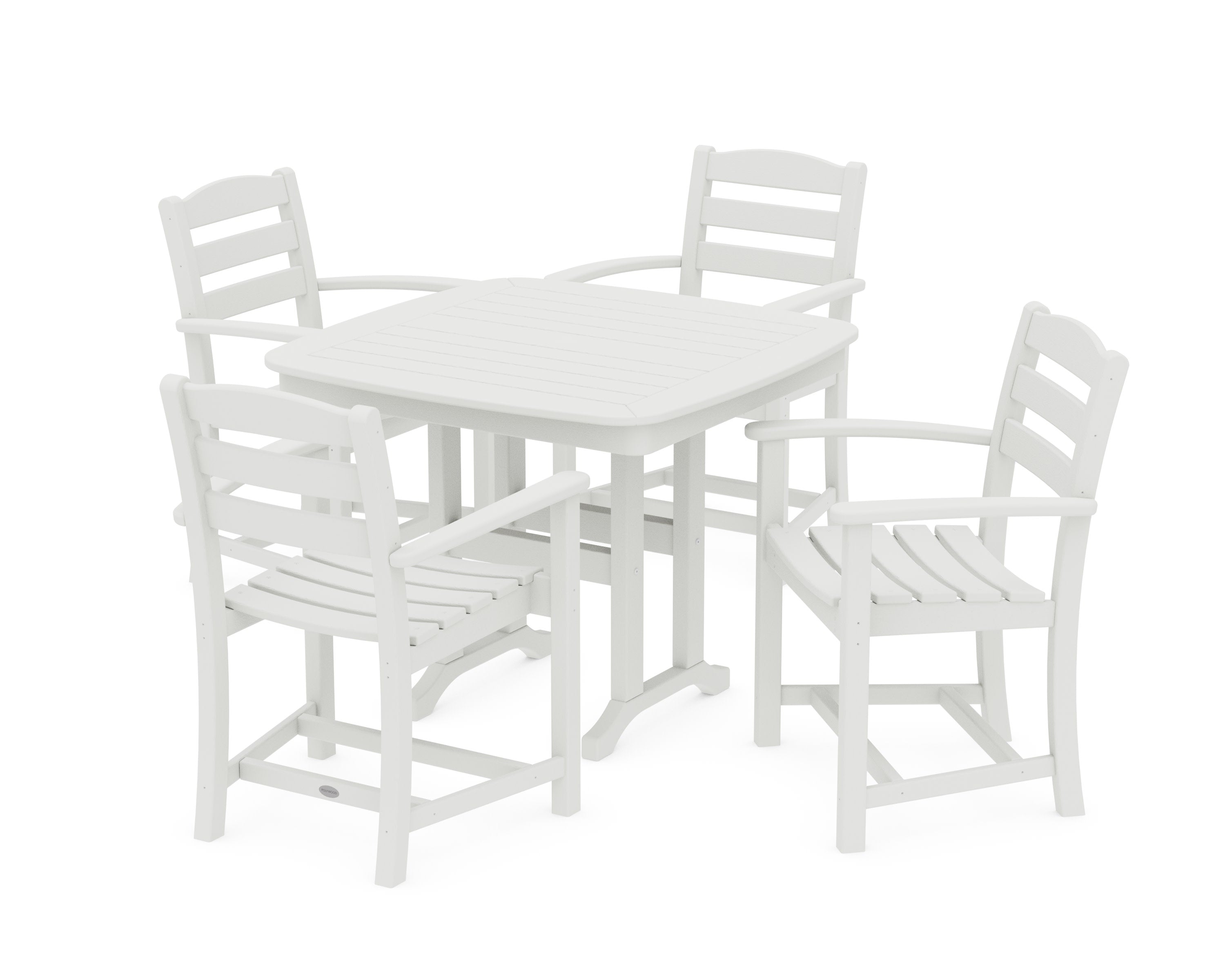 La Casa Caf 5-Piece Dining Set in Vintage White