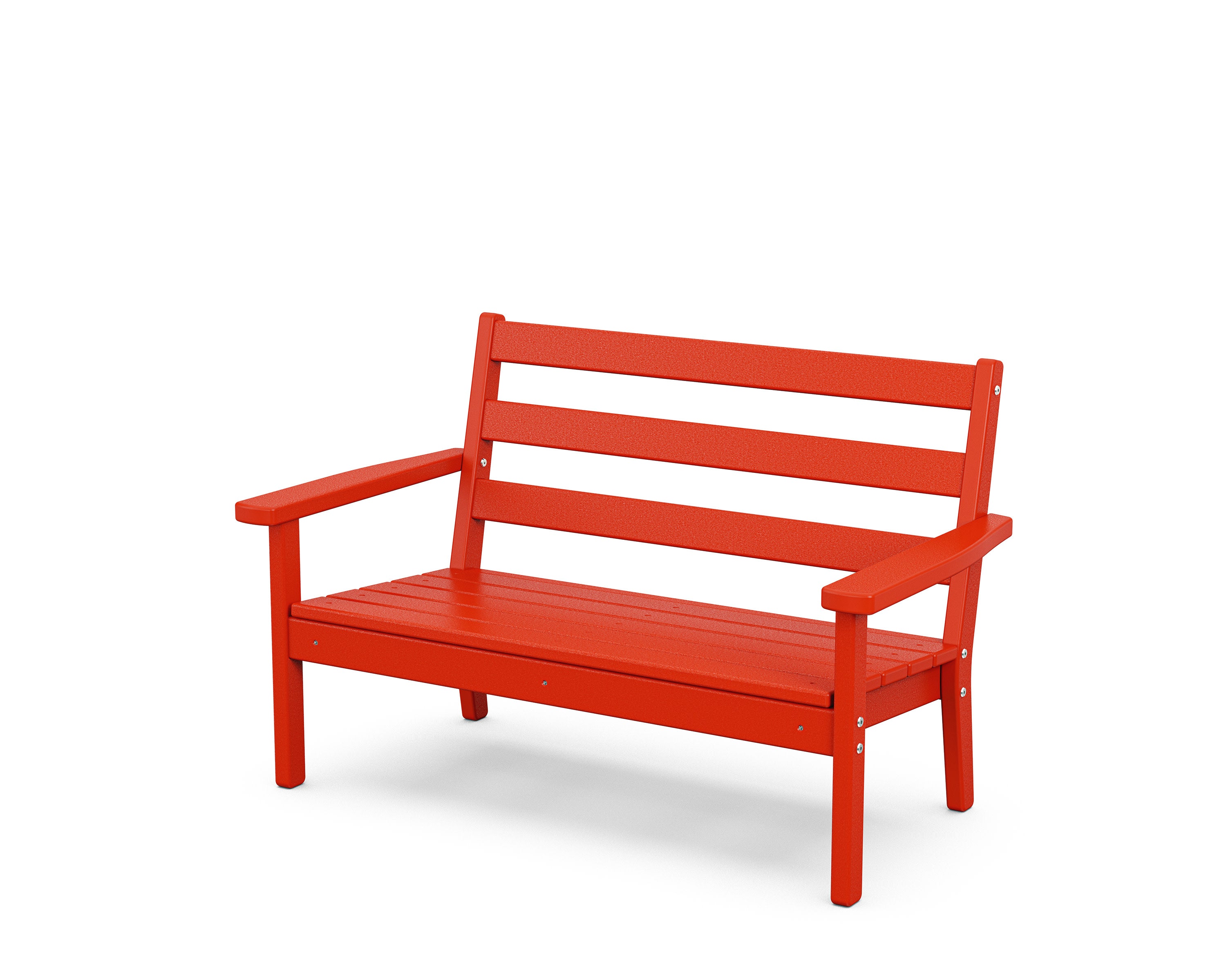 Kids Lakeside Bench in Sunset Red