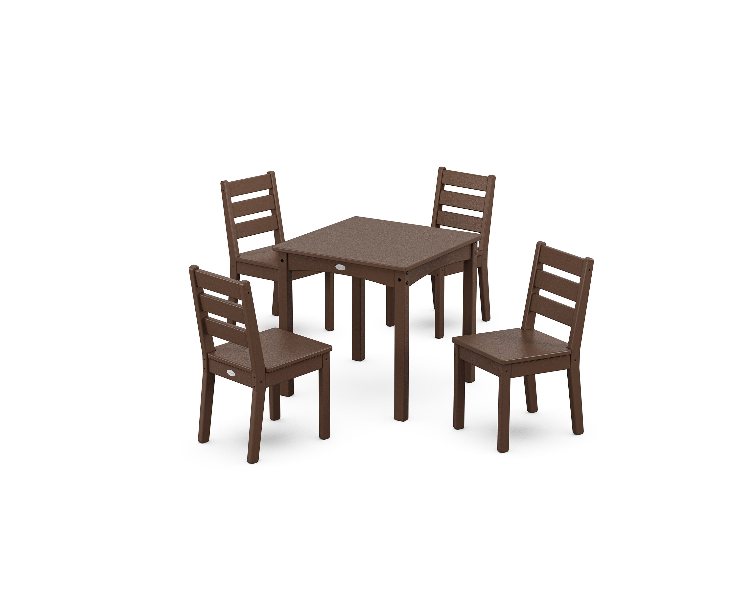 Lakeside Kids 5-Piece Dining Set in Mahogany