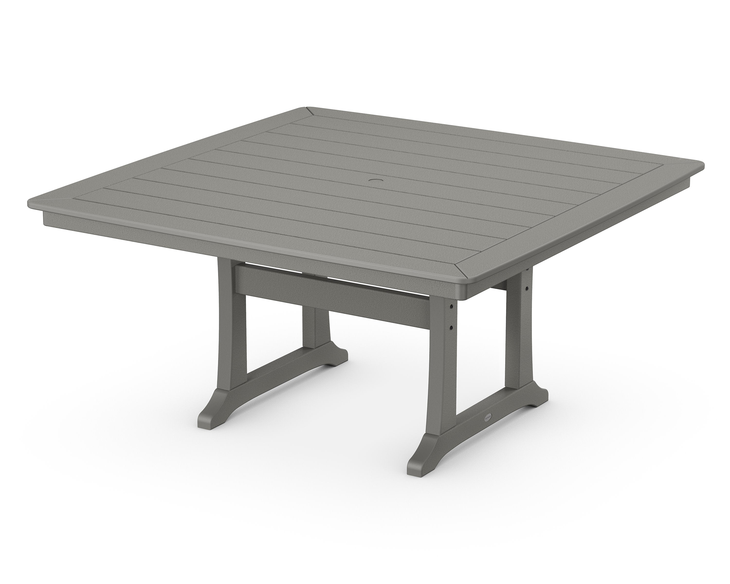 Nautical Trestle 59" Dining Table in Slate Grey
