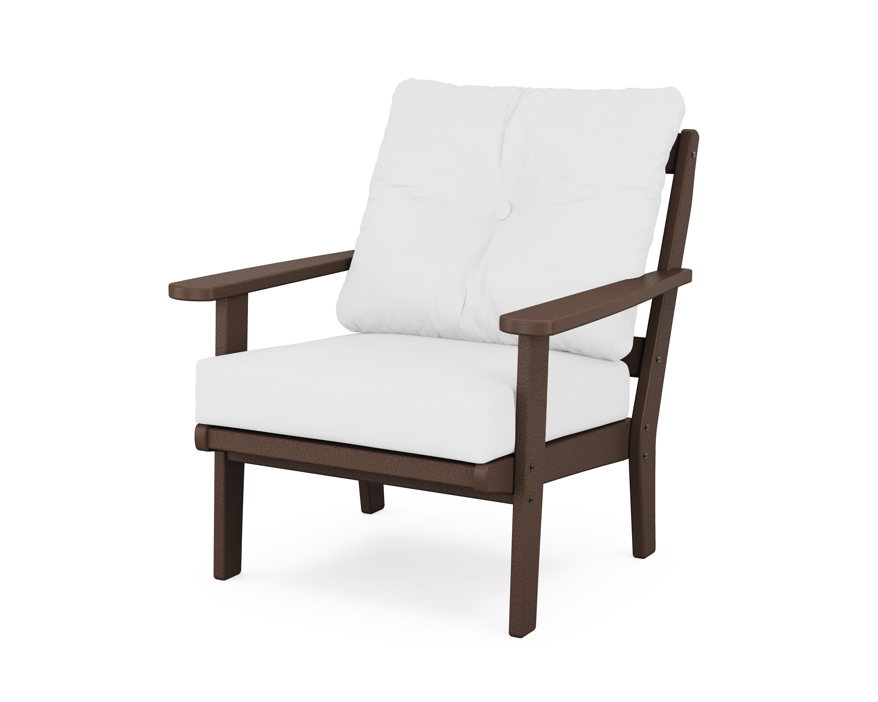 Mission Deep Seating Chair in Mahogany / Natural