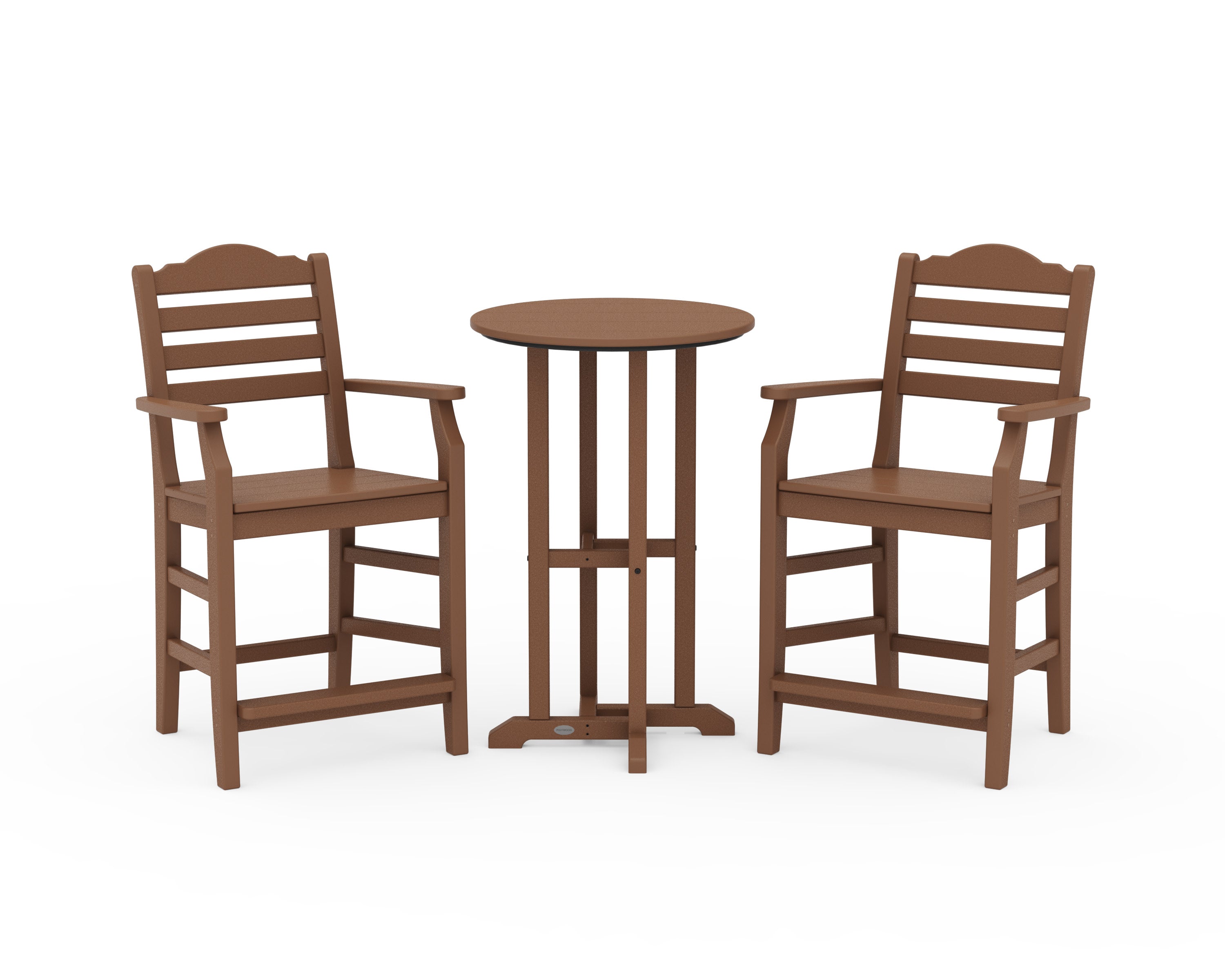 Savannah 3-Piece Farmhouse Counter Set in Teak