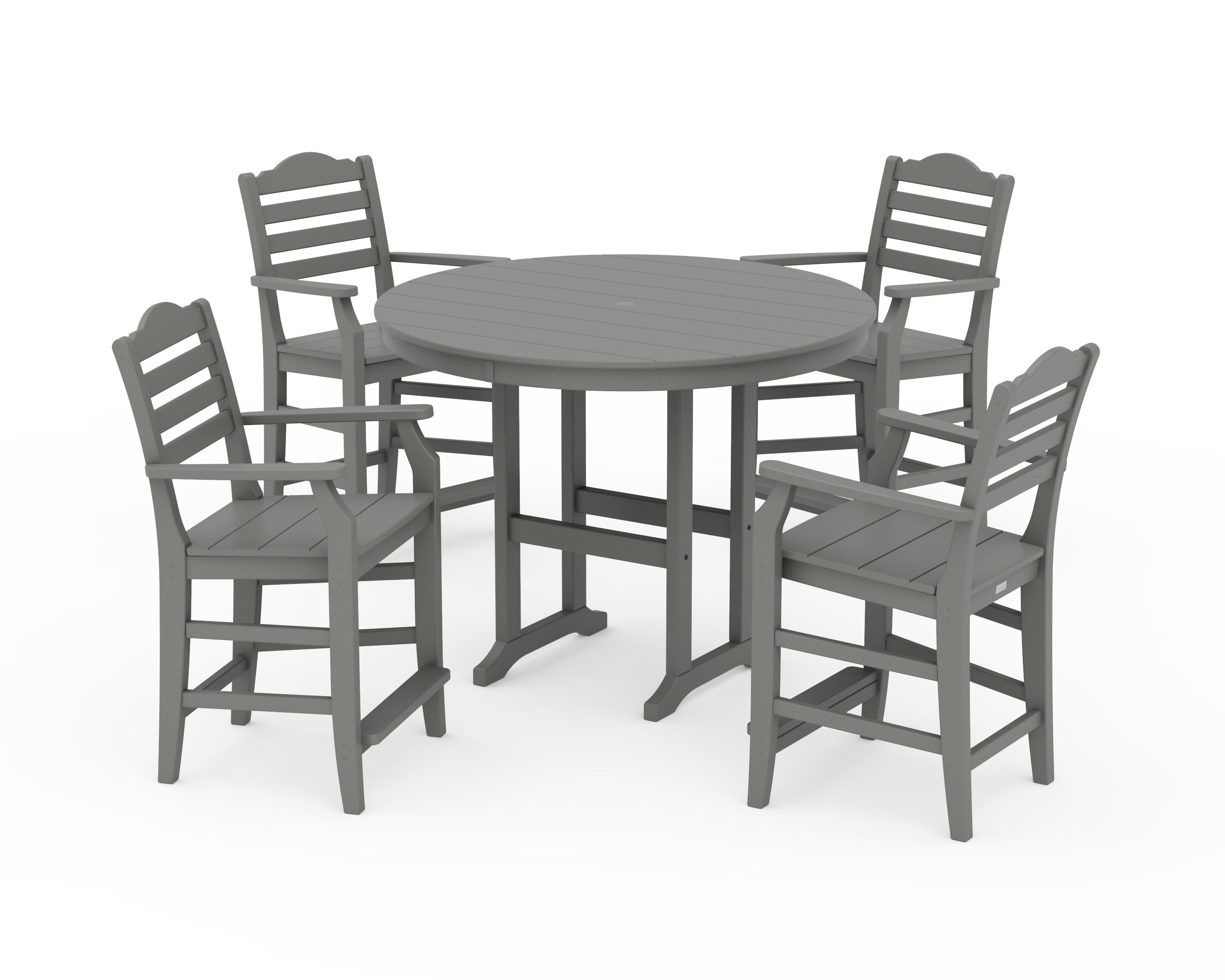 Savannah 5-Piece Round Farmhouse Counter Set