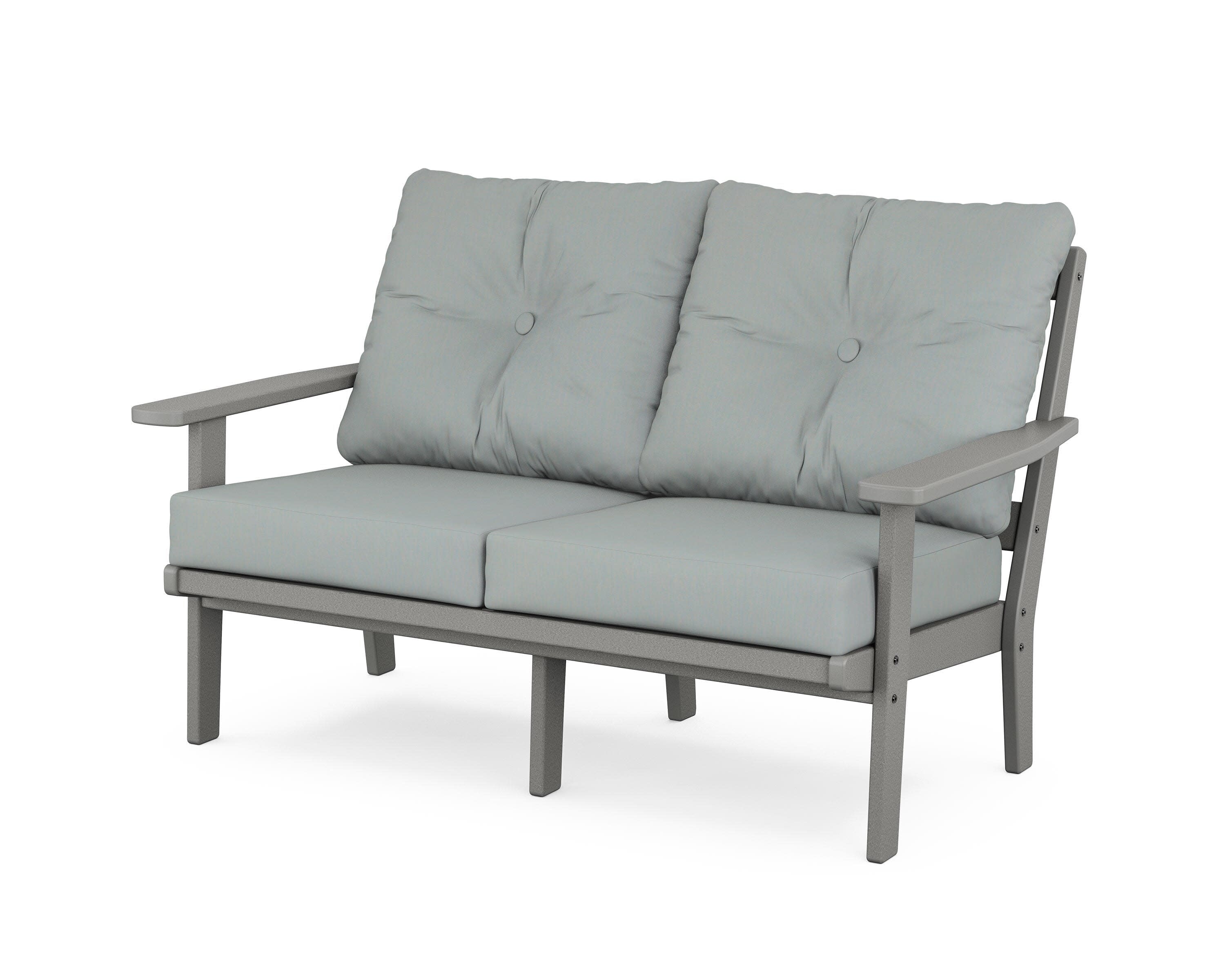 Oxford Deep SeatingLoveseat in Slate Grey / Spa