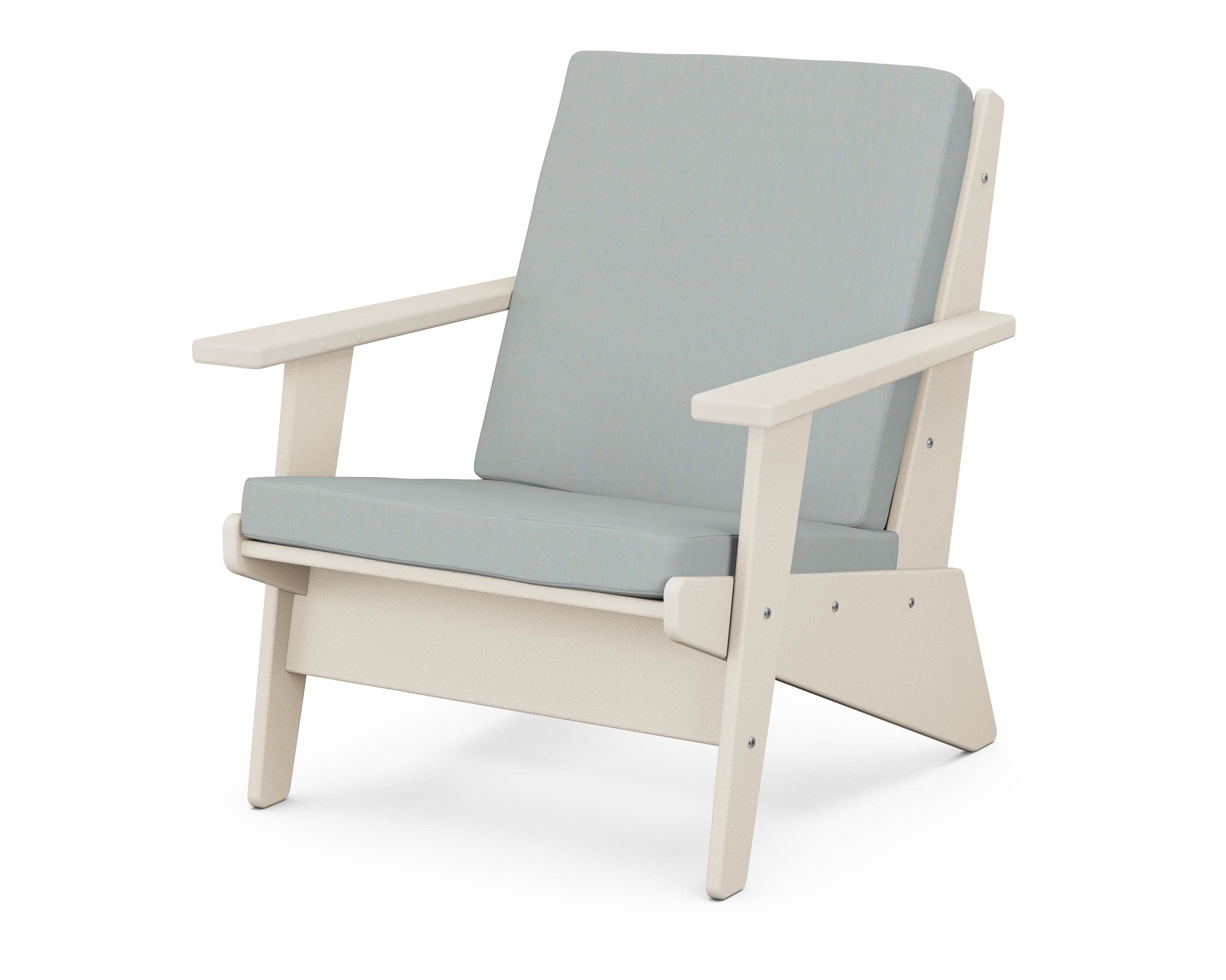 Riviera Modern Lounge Chair in Sand / Spa