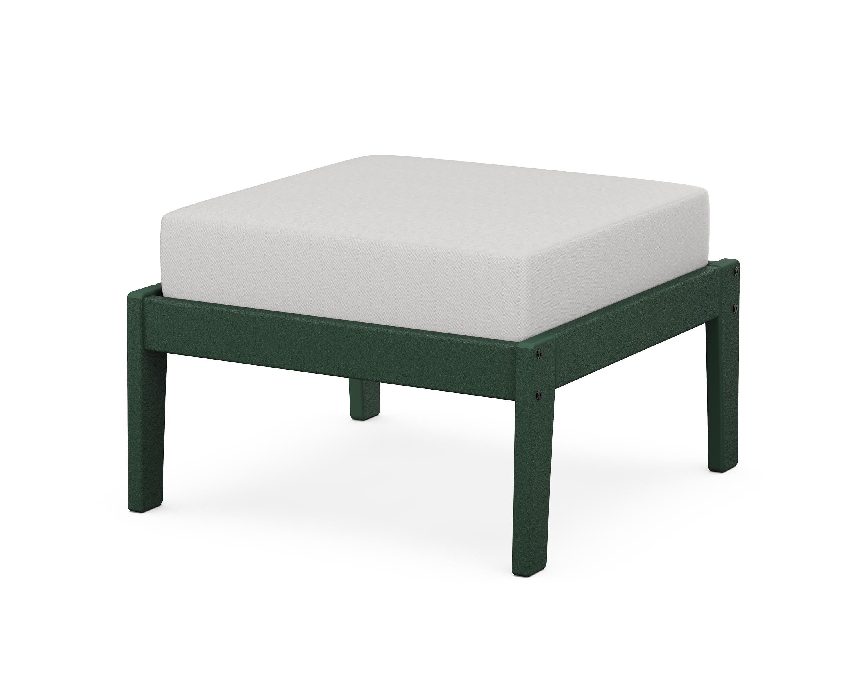 Deep Seating Ottoman in Green / Diamond in the Rough