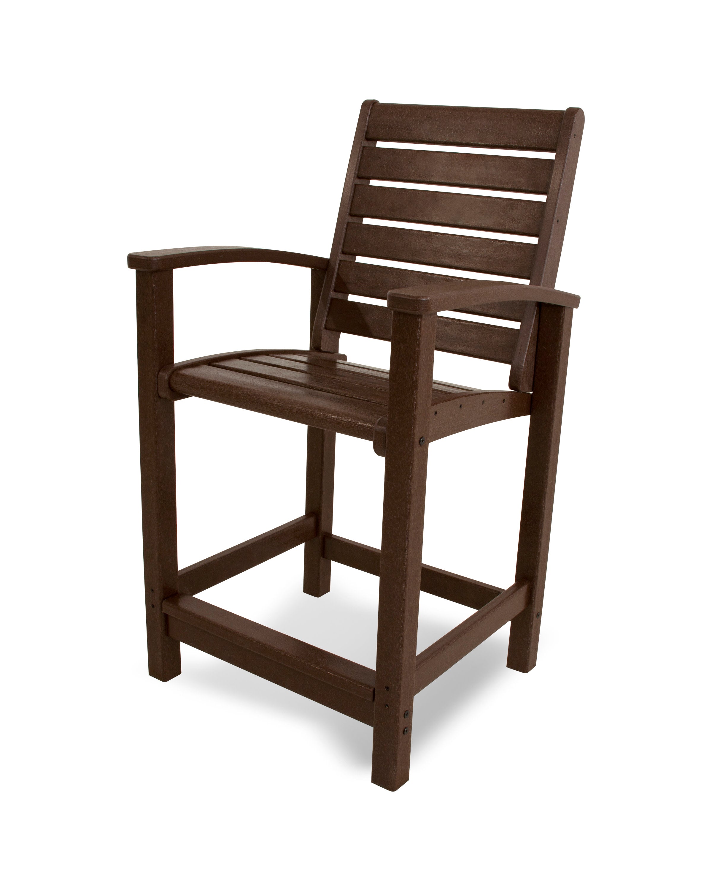 Signature Counter Chair in Mahogany