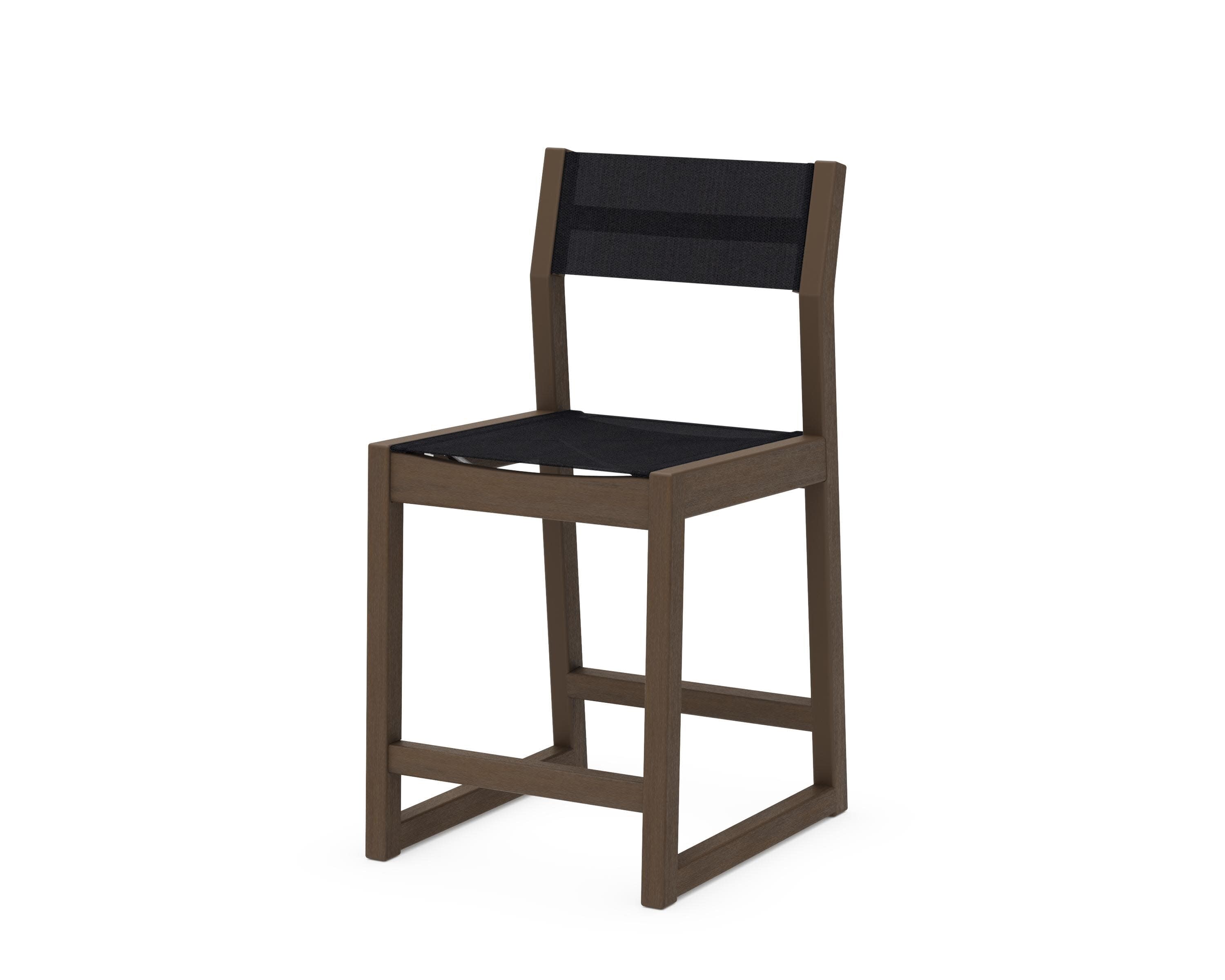 EDGE Sling Counter Side Chair in Kona / Black Sling