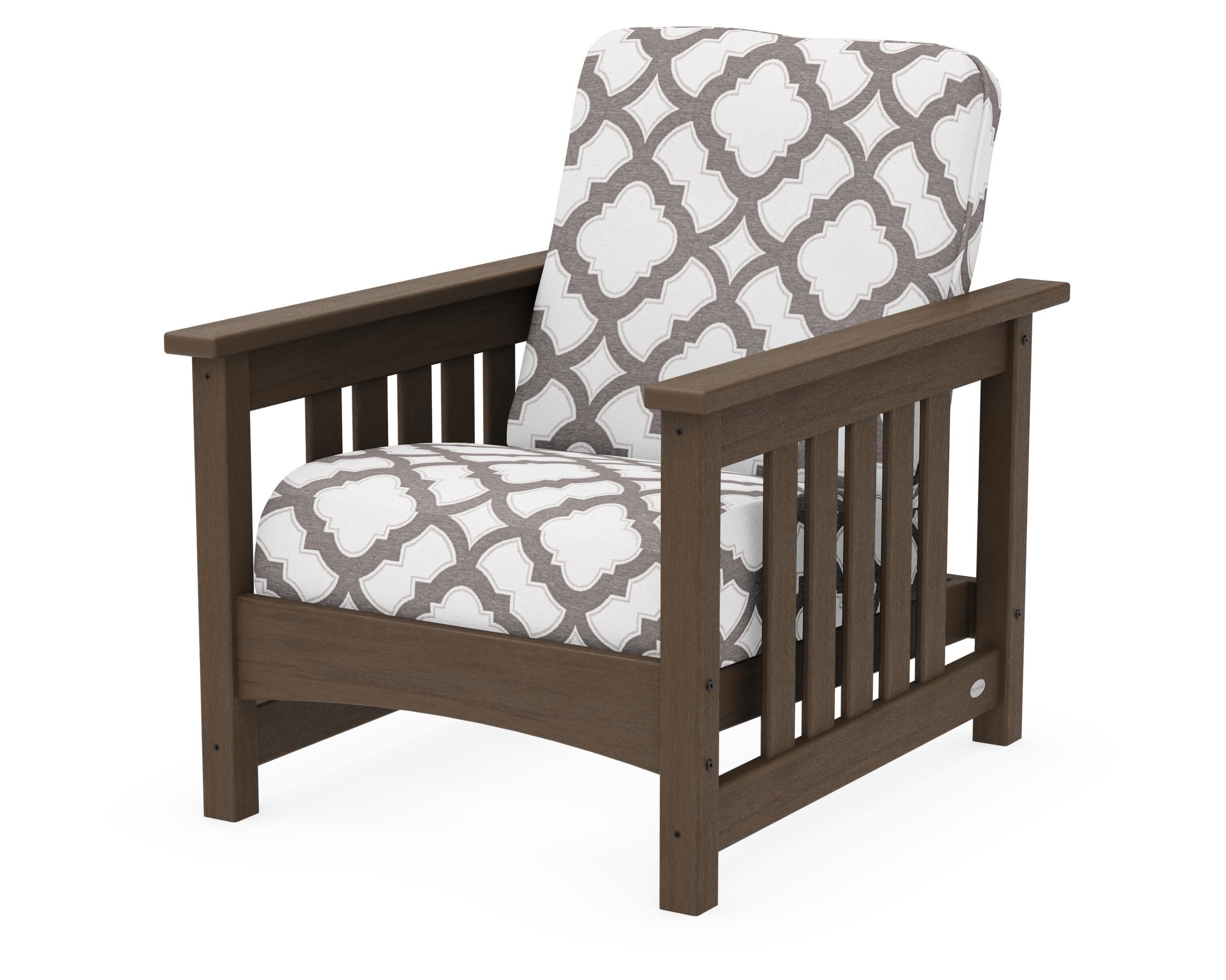 Club Mission Chair in Kona / Trellis Grey Mist