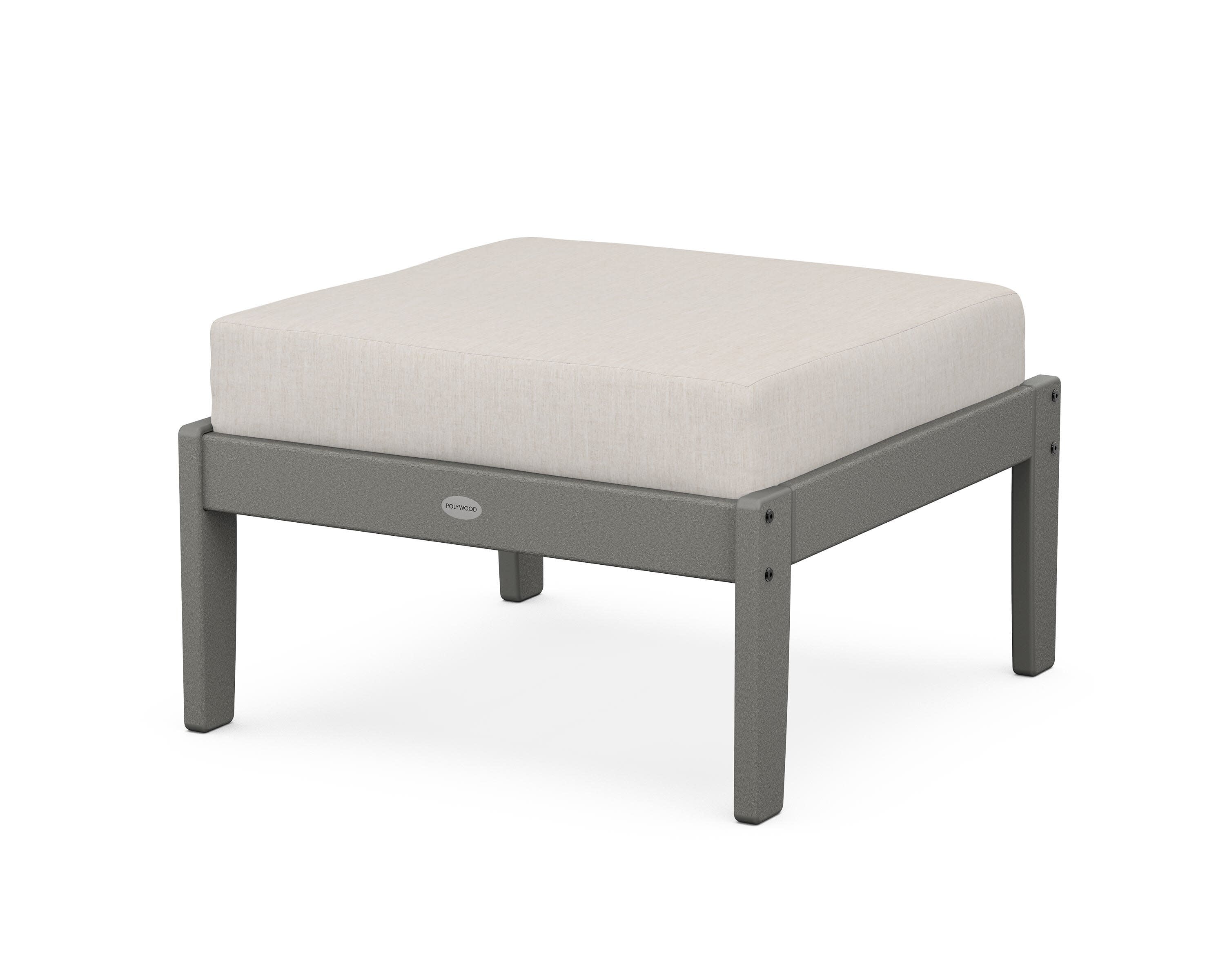 Braxton Deep Seating Ottoman in Slate Grey / Cast Ash