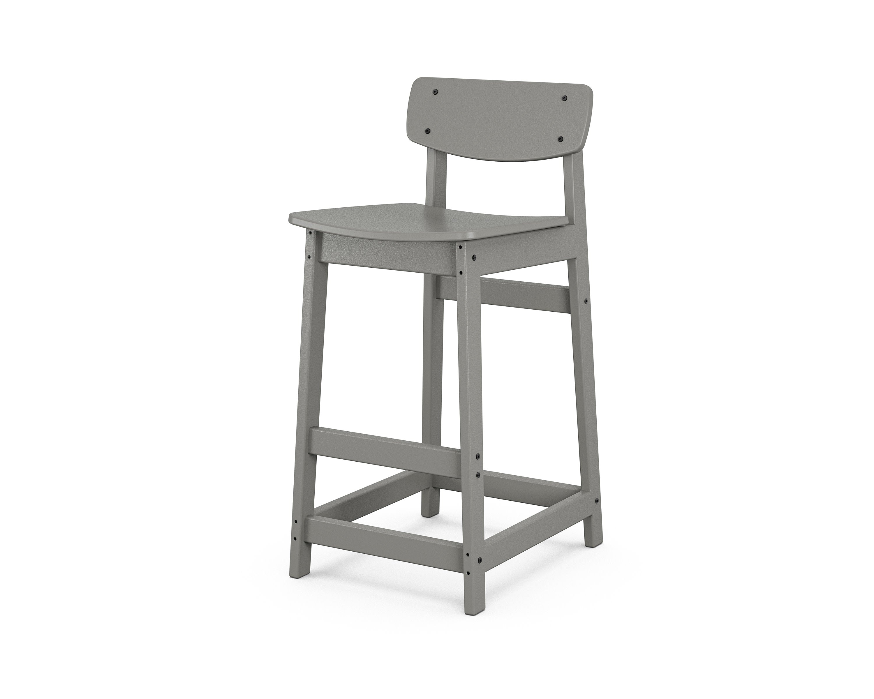 Modern Studio Urban Lowback Bar Chair in Slate Grey