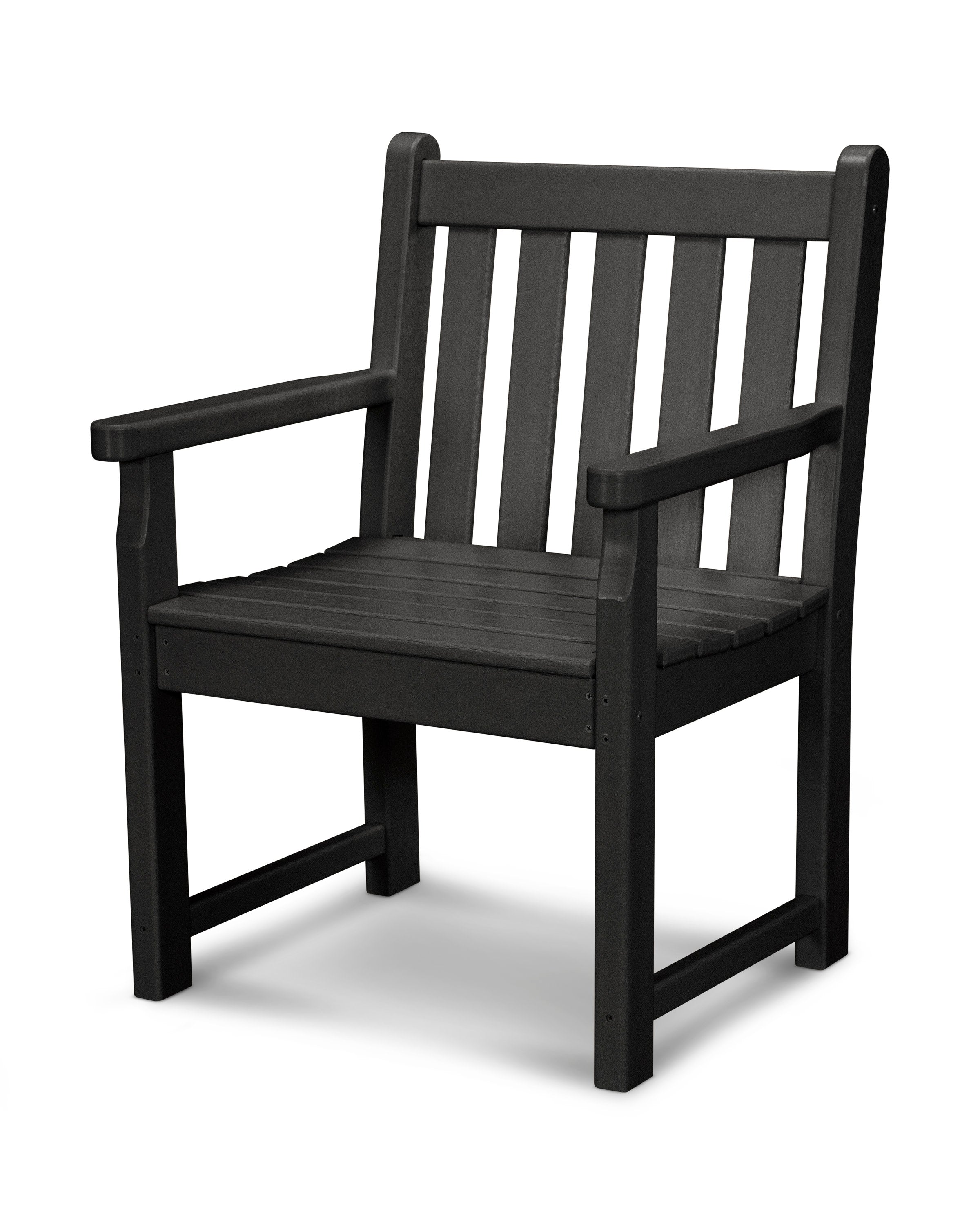 Traditional Garden Arm Chair in Black