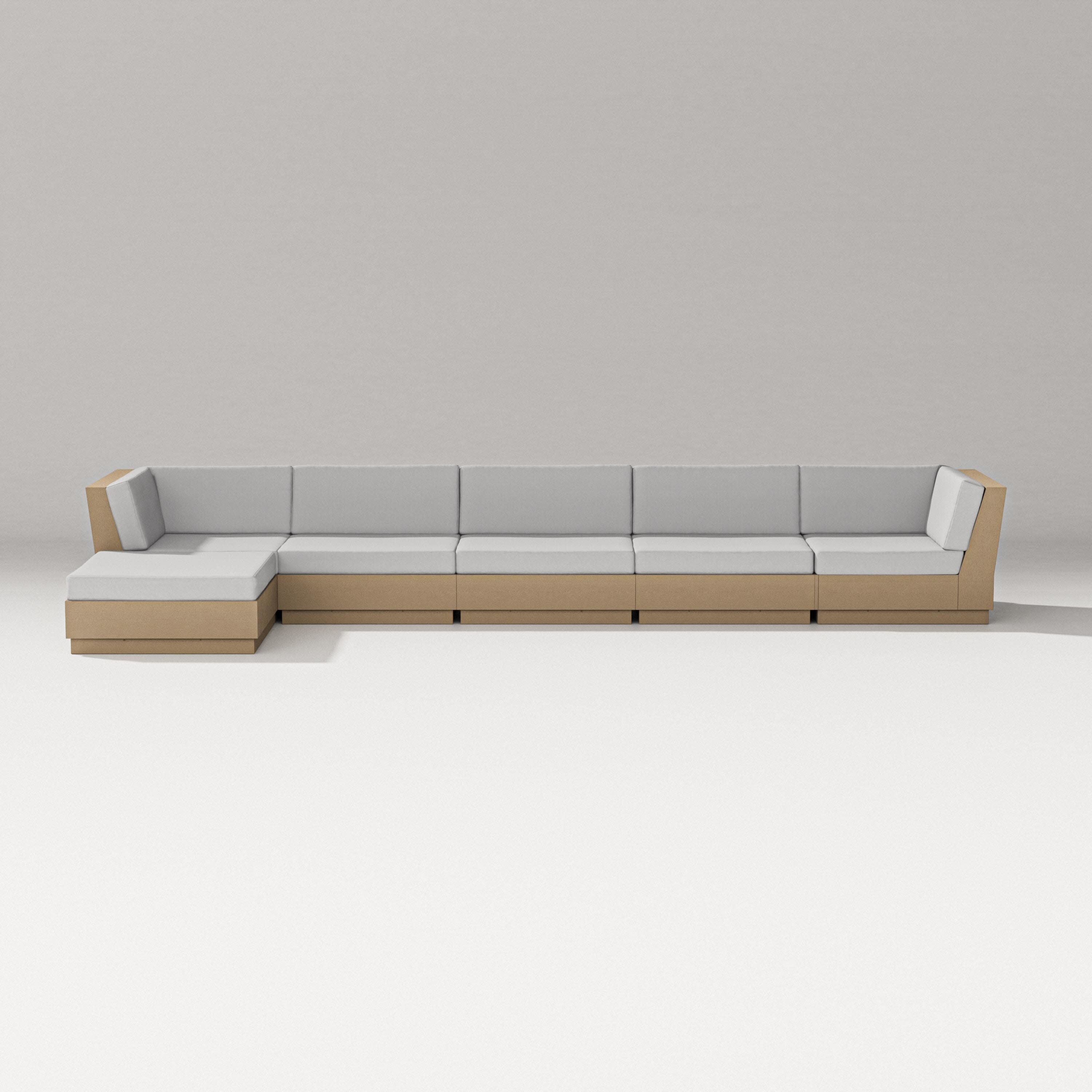 Elevate 6-Piece Chaise Sectional in Vintage Sahara / Diamond in the Rough