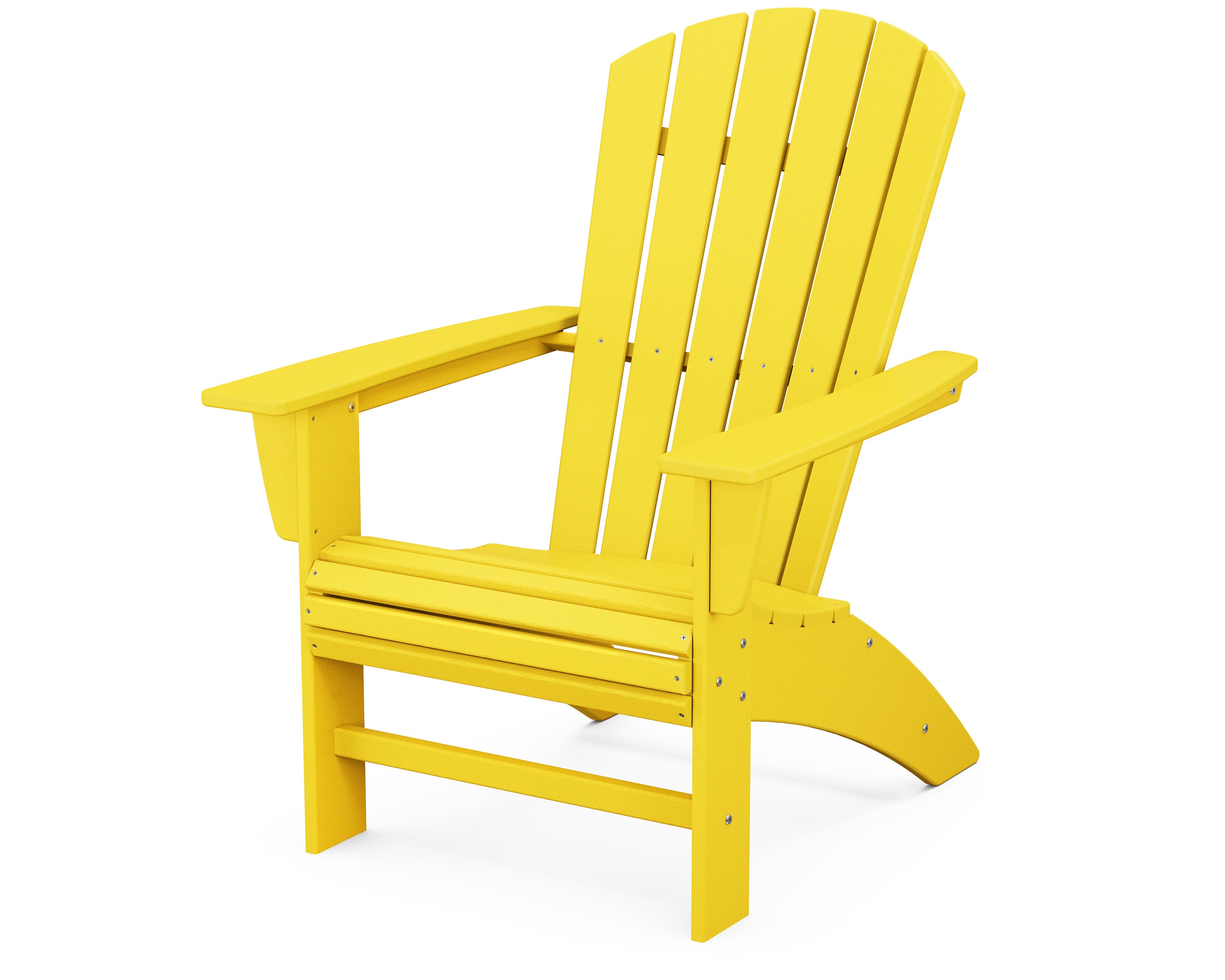 Nautical Curveback Adirondack Chair in Lemon