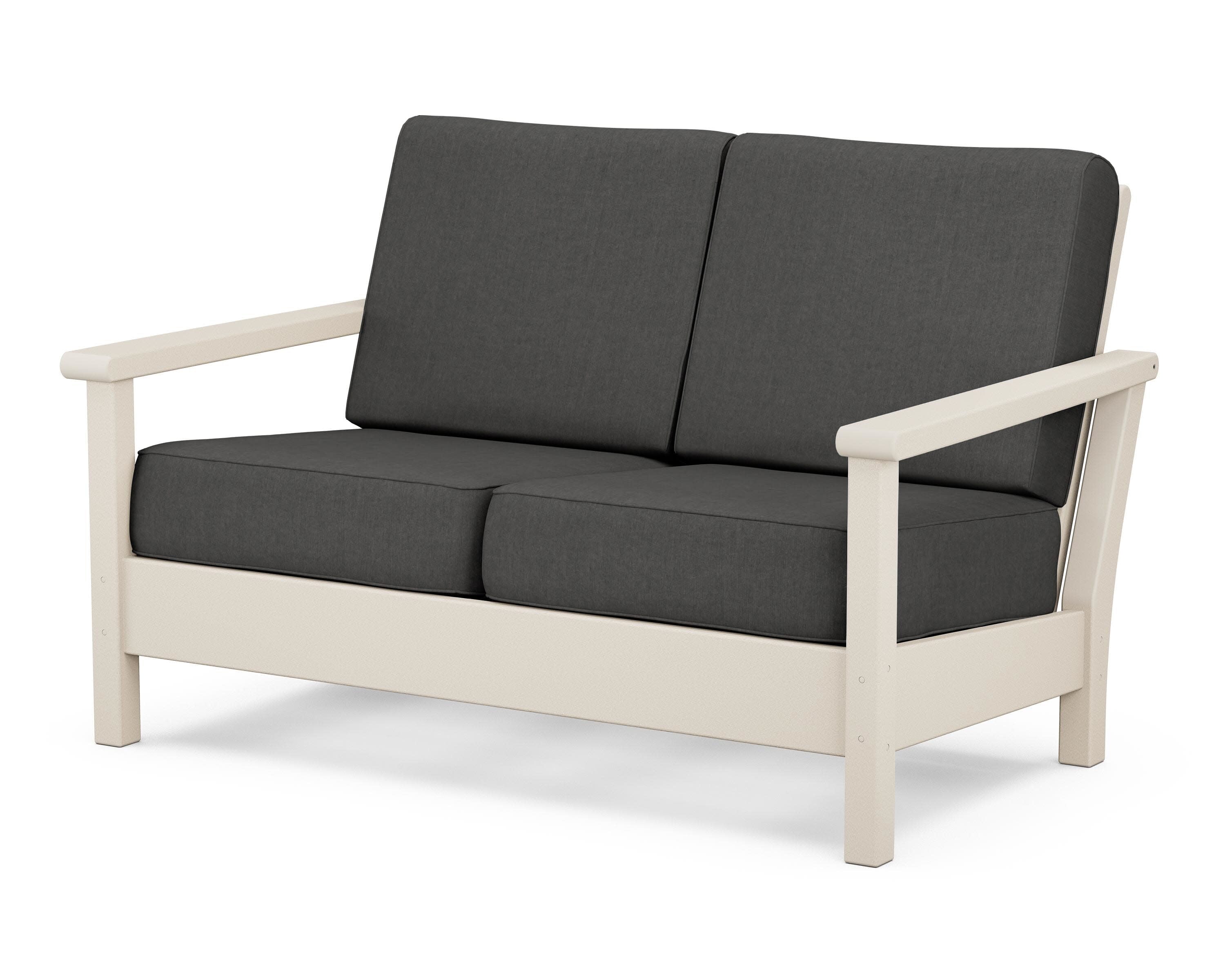 Harbour Deep Seating Loveseat in Sand / Spectrum Carbon