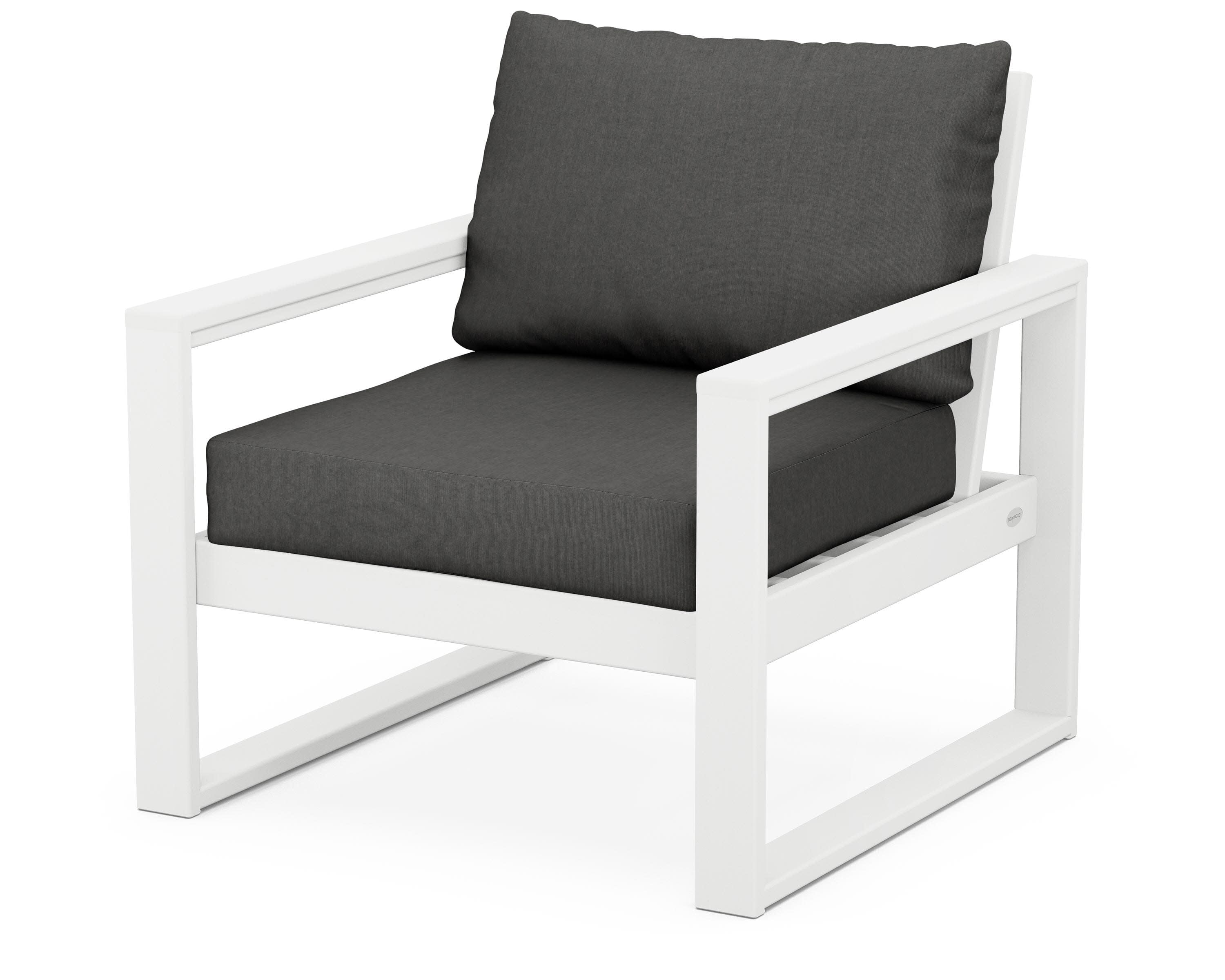 EDGE Club Chair in White / Spectrum Carbon