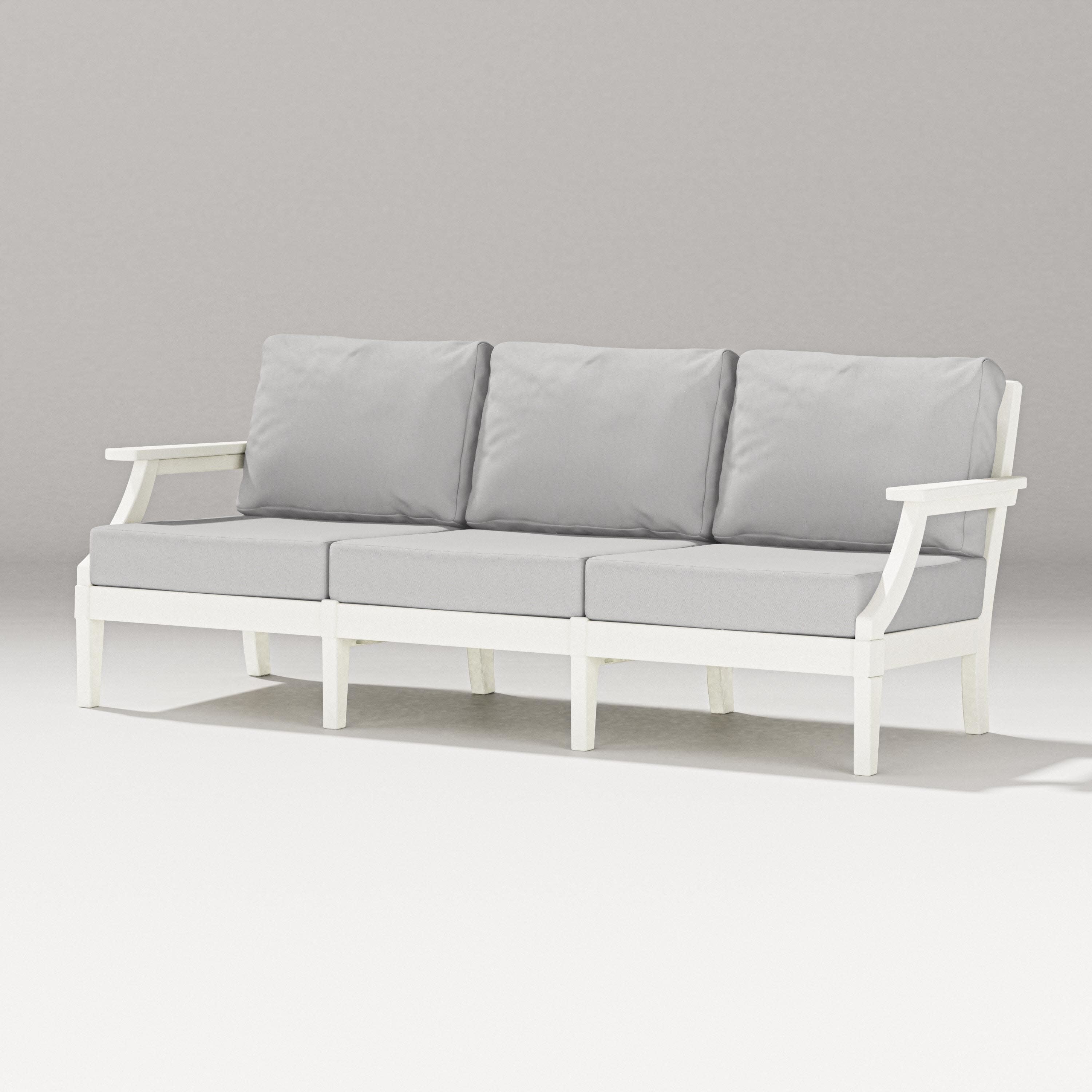 Estate Sofa in Vintage White / Diamond in the Rough