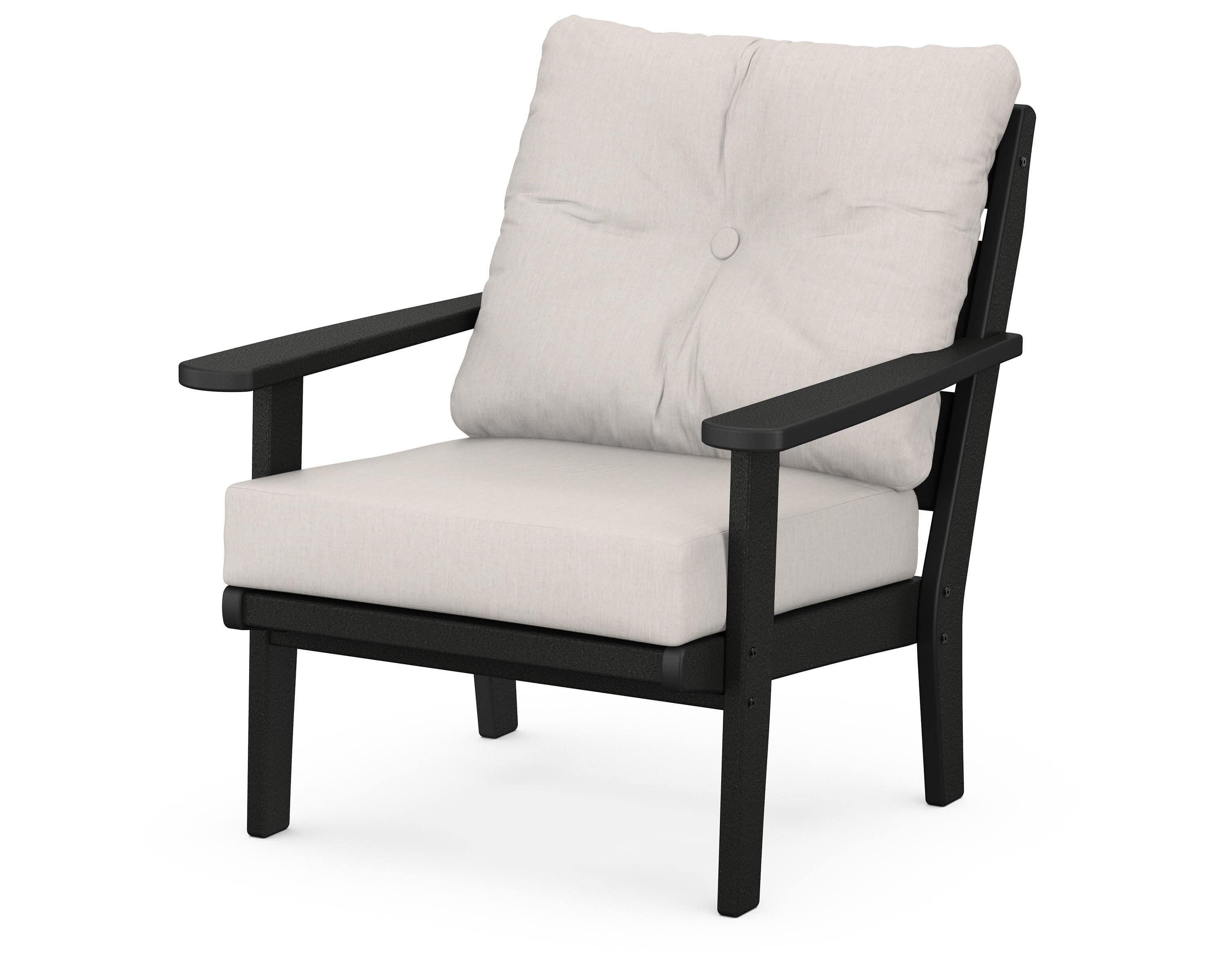 Lakeside Deep Seating Chair in Black / Cast Ash