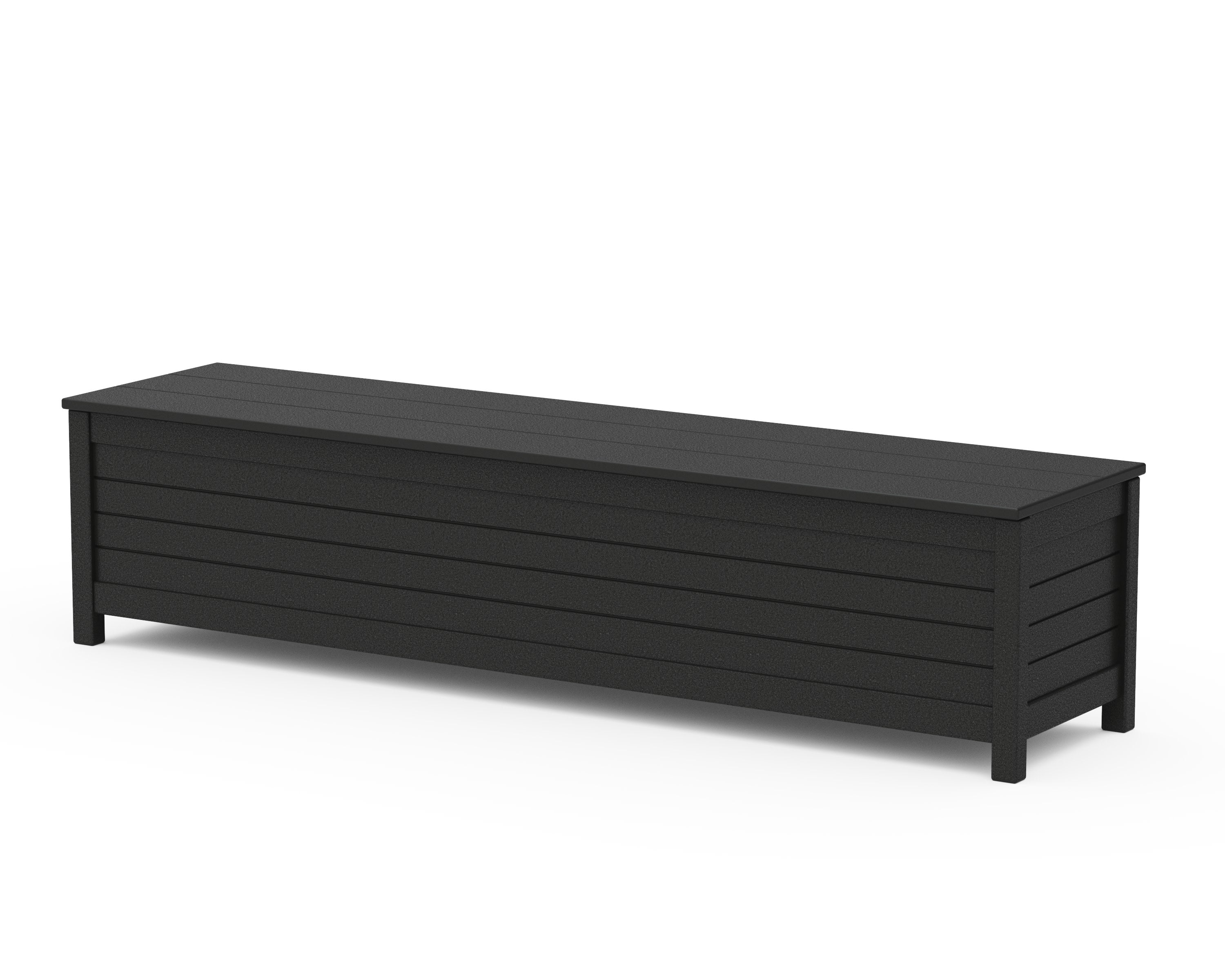 Nautical 72" Storage Bench in Black